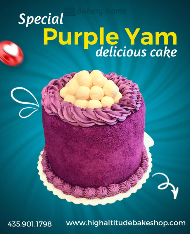 Purple Yam Cake Celebrations Cakes High Altitude A