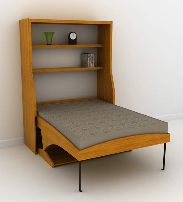 Herraje para cama de 2 plazas + escritorio (Majestic) - Hiddenbed