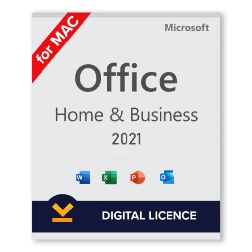 Microsoft Office 2021 Home and Business | 1 User | 1 PC (Windows 10/11) or  Mac | One-Time Purchase