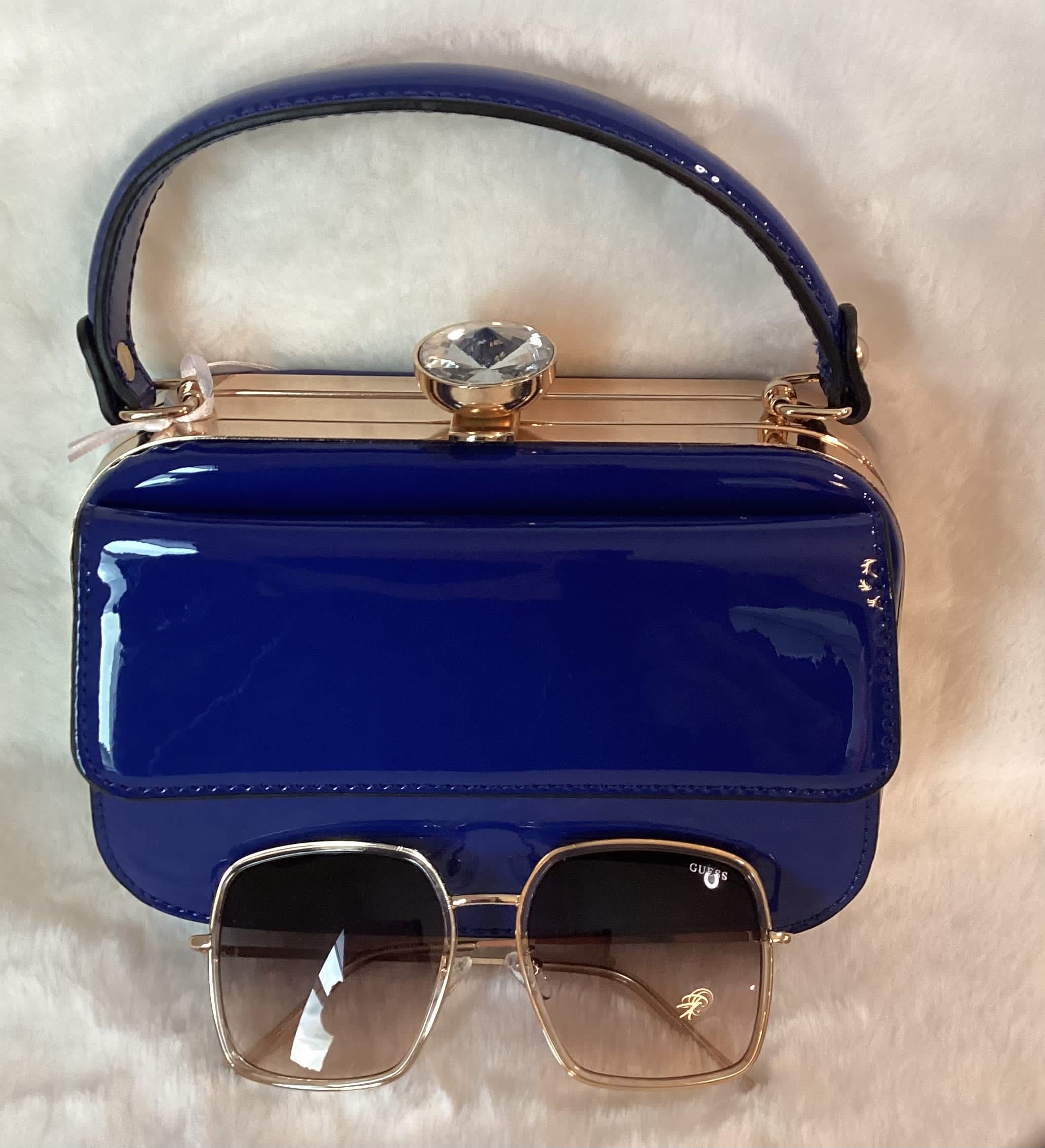 Black Aldo Handbag with Guess Sunglasses - Handbags - Sophistication by  Me'lange