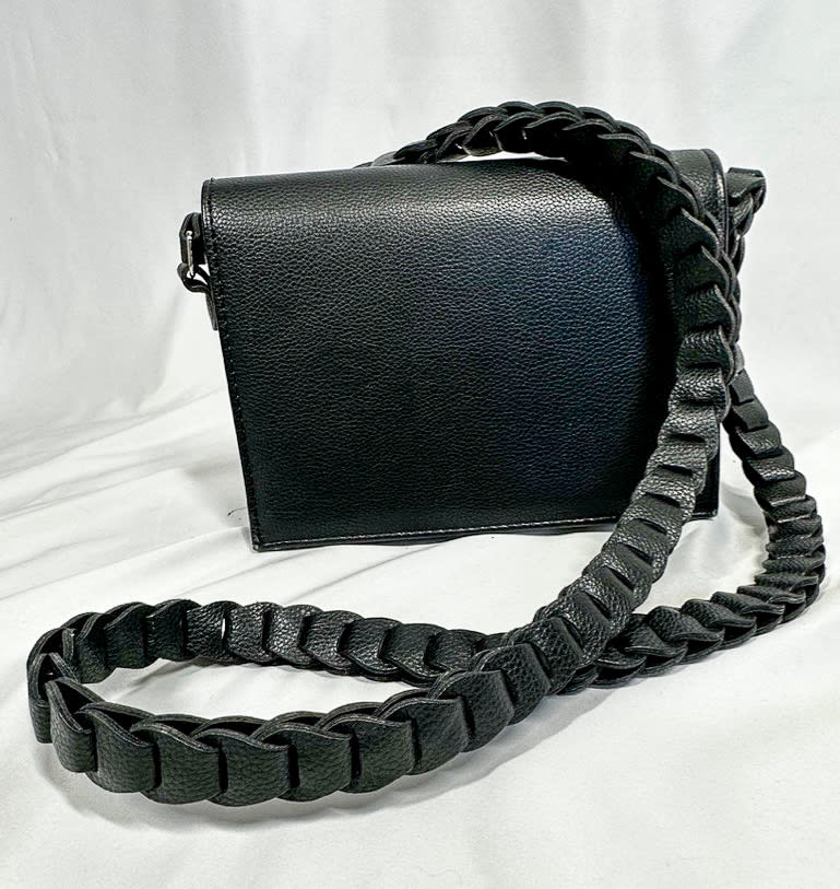 libaire, Bags, Libaire Pebbled Black Leather Shoulder Boho Satchel Usa  Made