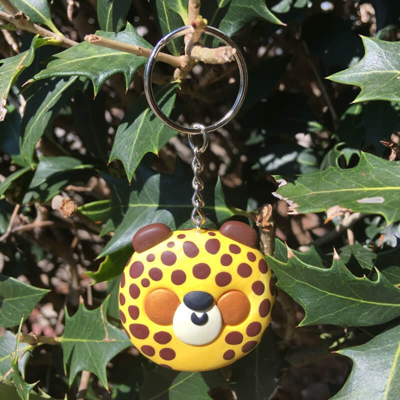 Cheetah Keychains Rowdykat Artwork Handcrafted Goods