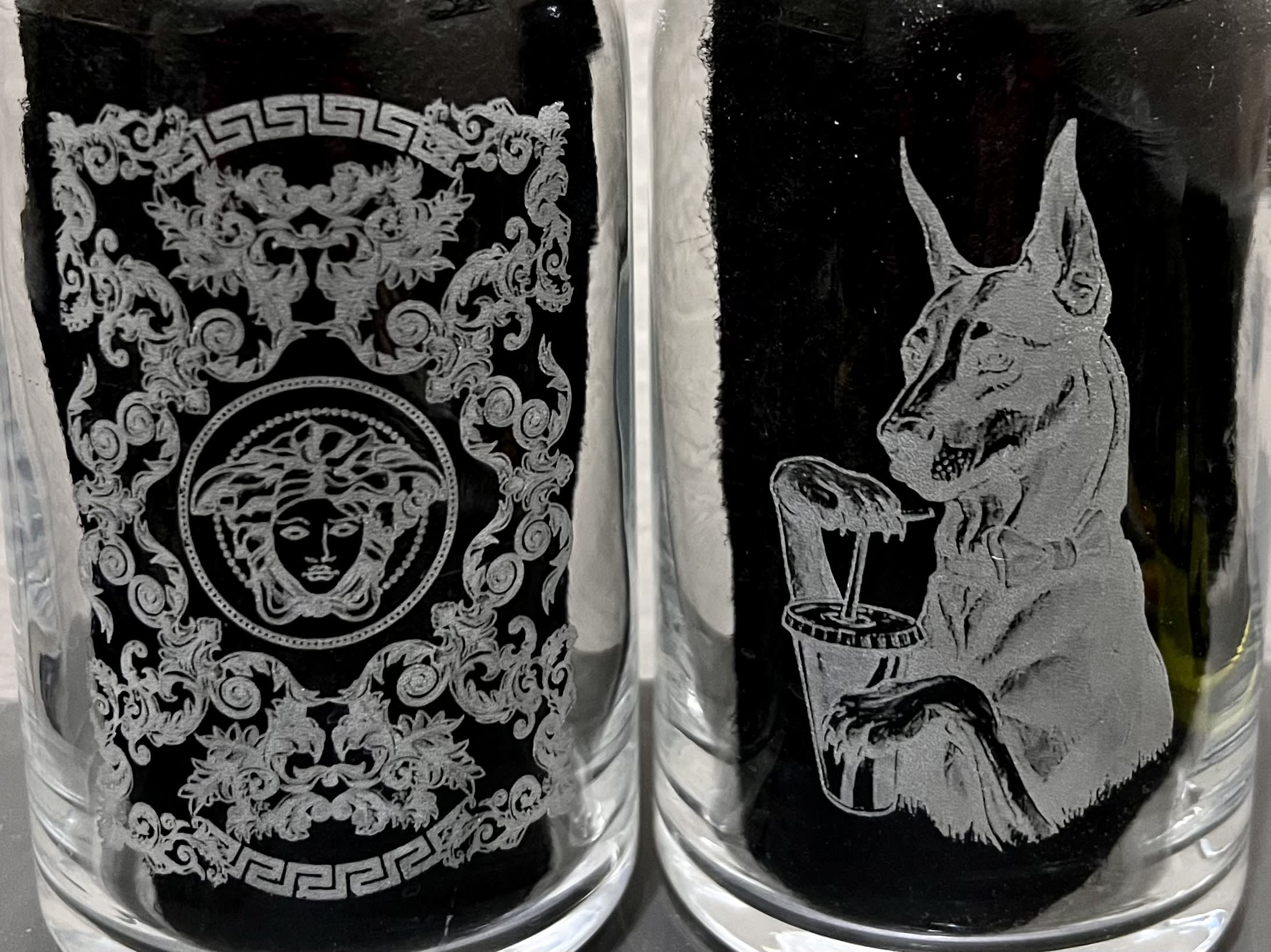 Laser Engraved Glasses Engraving Papi's Engraving Customized