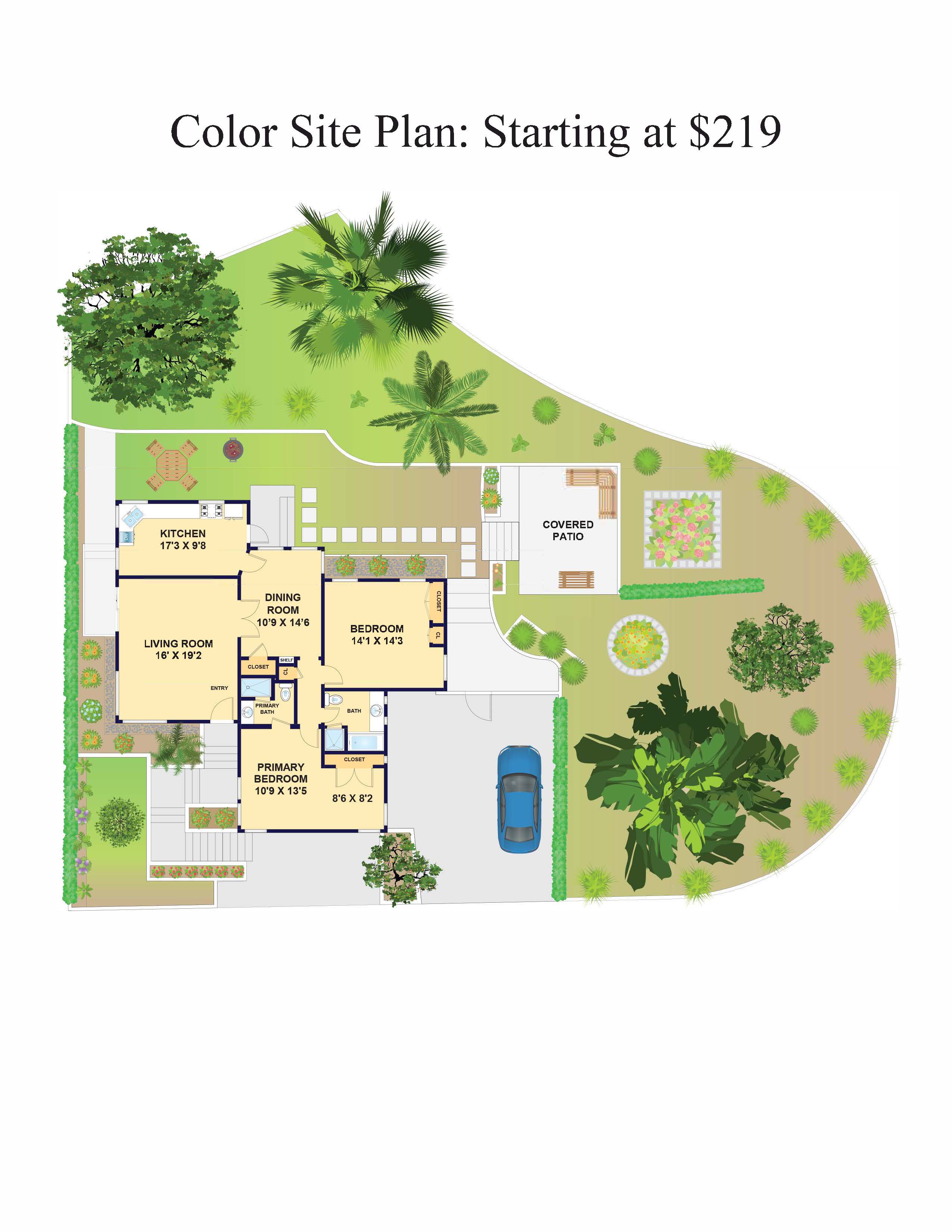 Color Site Plan - Professional Drafter Services - Floor Plans Pros ...