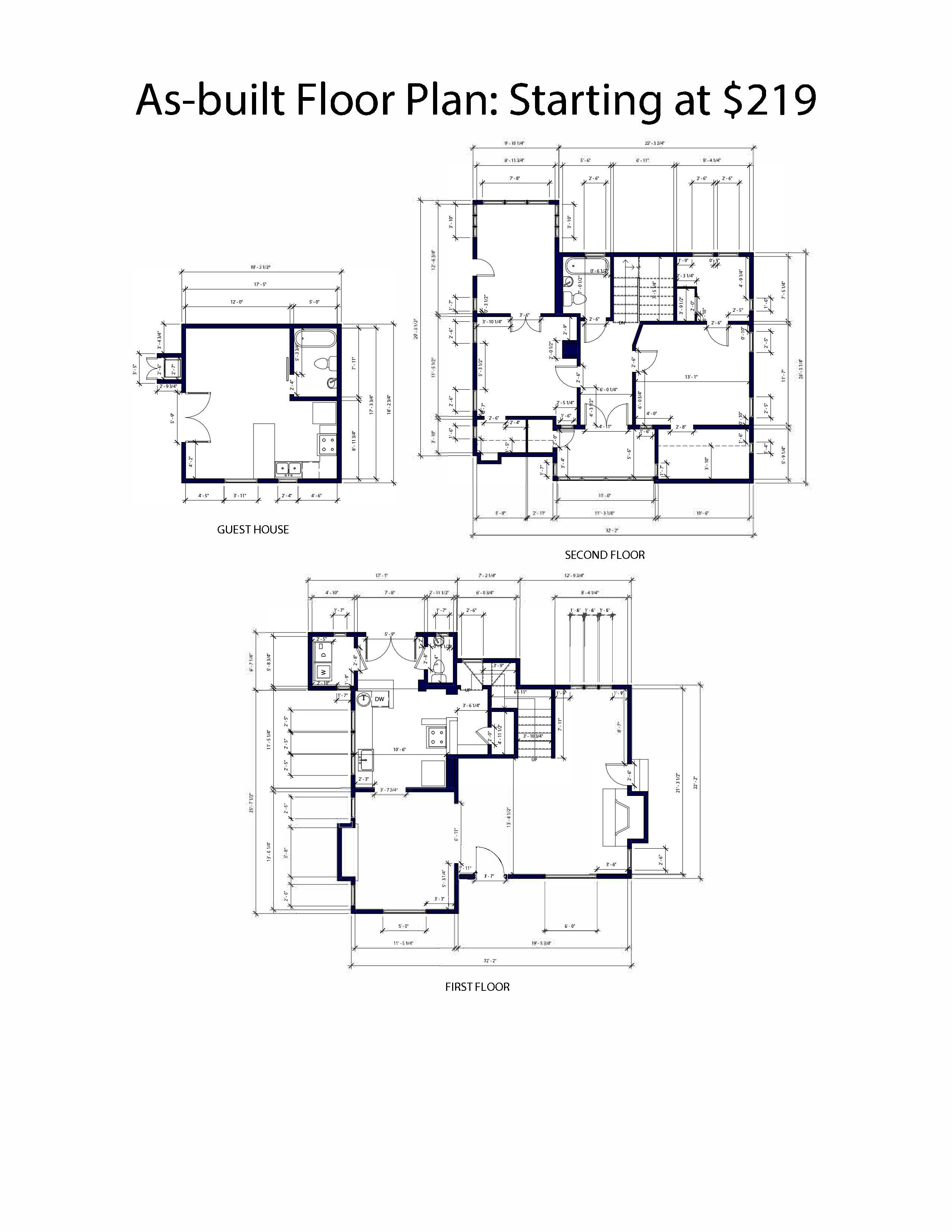 As-built Floor Plan - Professional Drafter Services - Floor Plans Pros ...