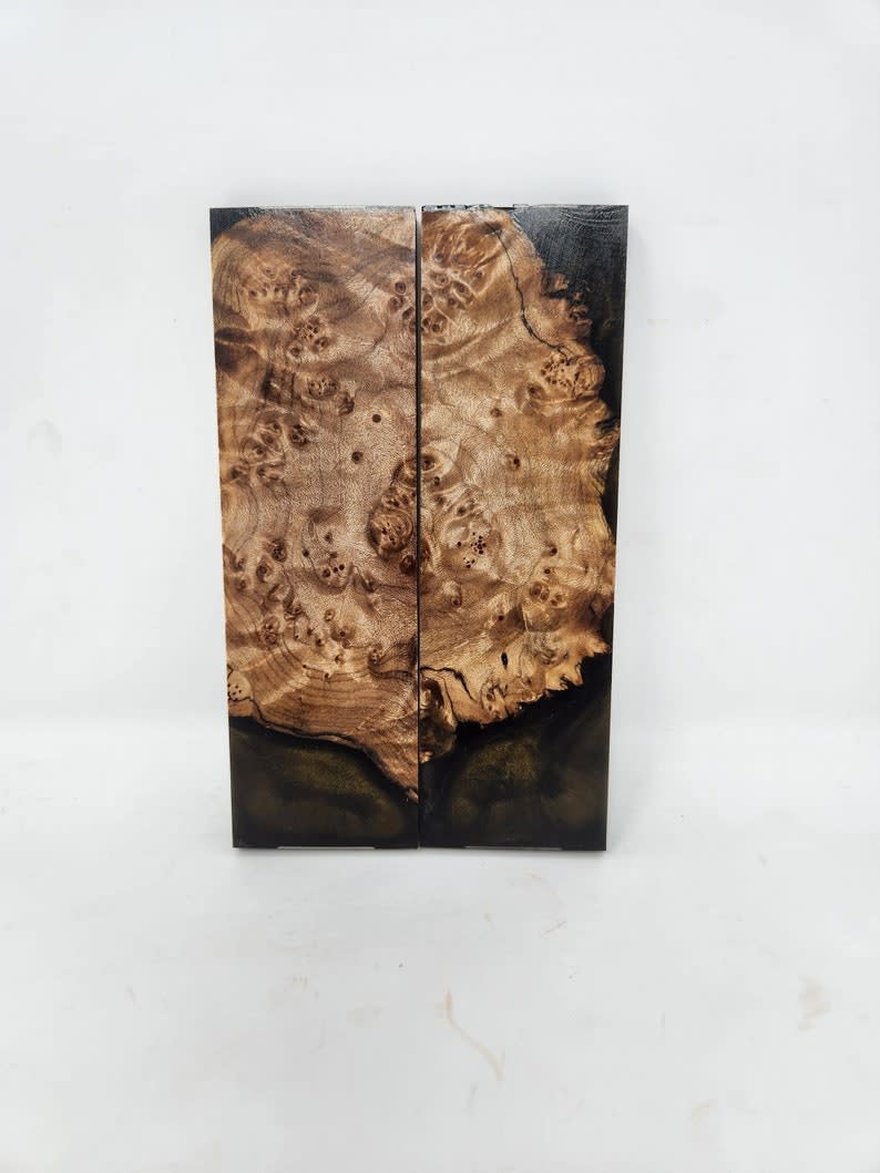 Set of Hybrid Knife Scales MAPLE KNIFE SCALESMore Scales/Worldwide