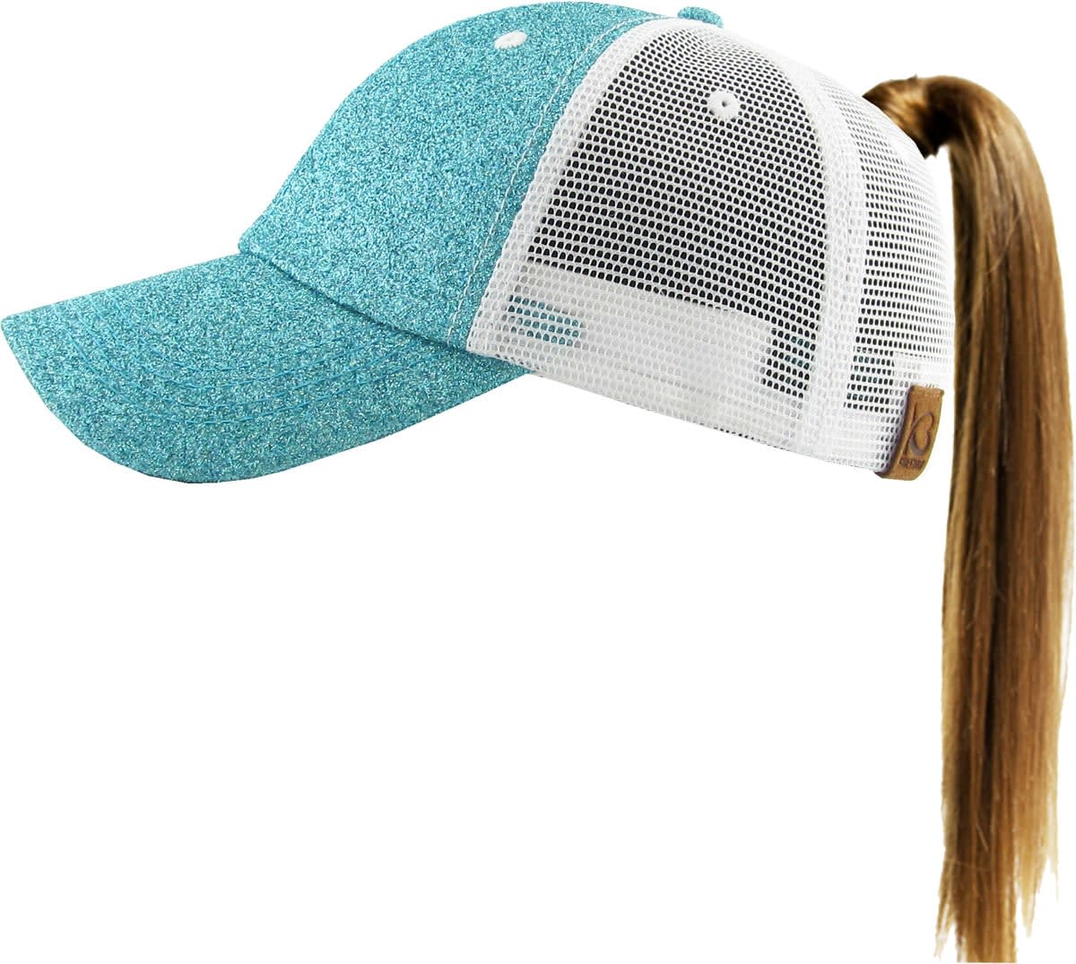 Mesh Bucket Hat with Pony Opening BK773