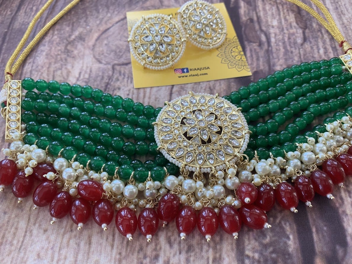 Beads choker set discount