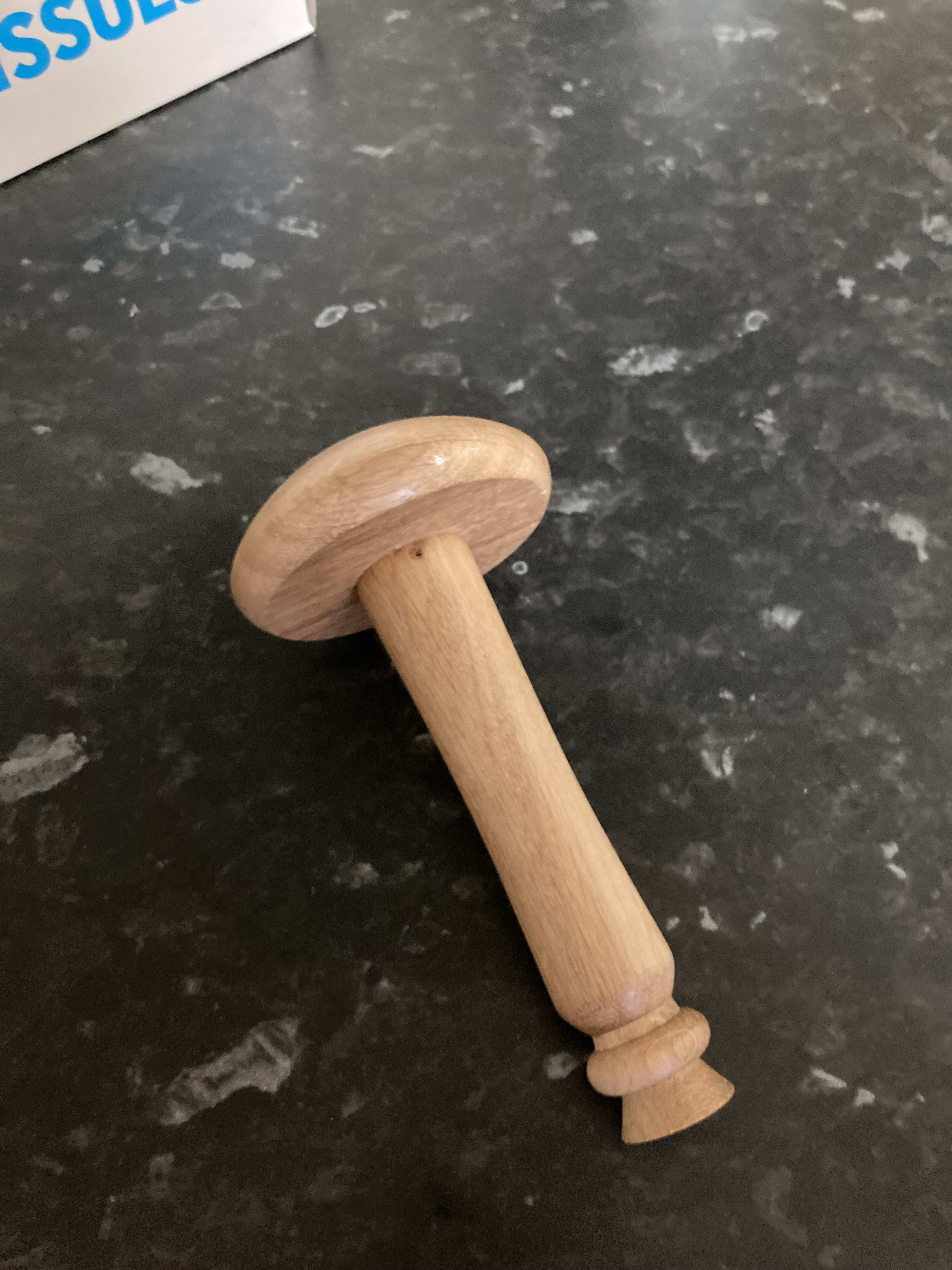 Oak Hand Turned Darning Needle Holder