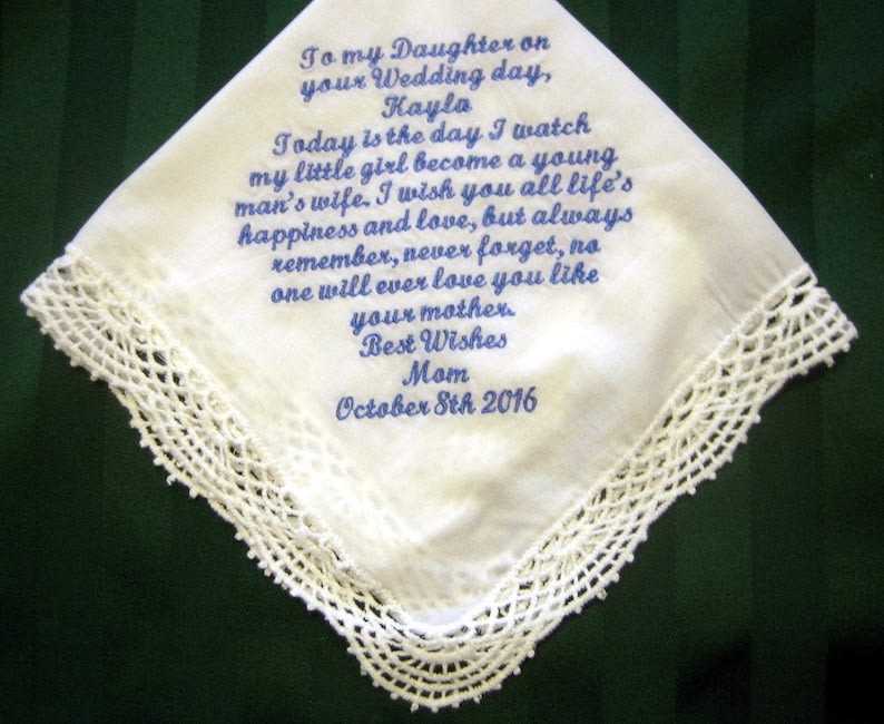 Mother of the Bride Handkerchief