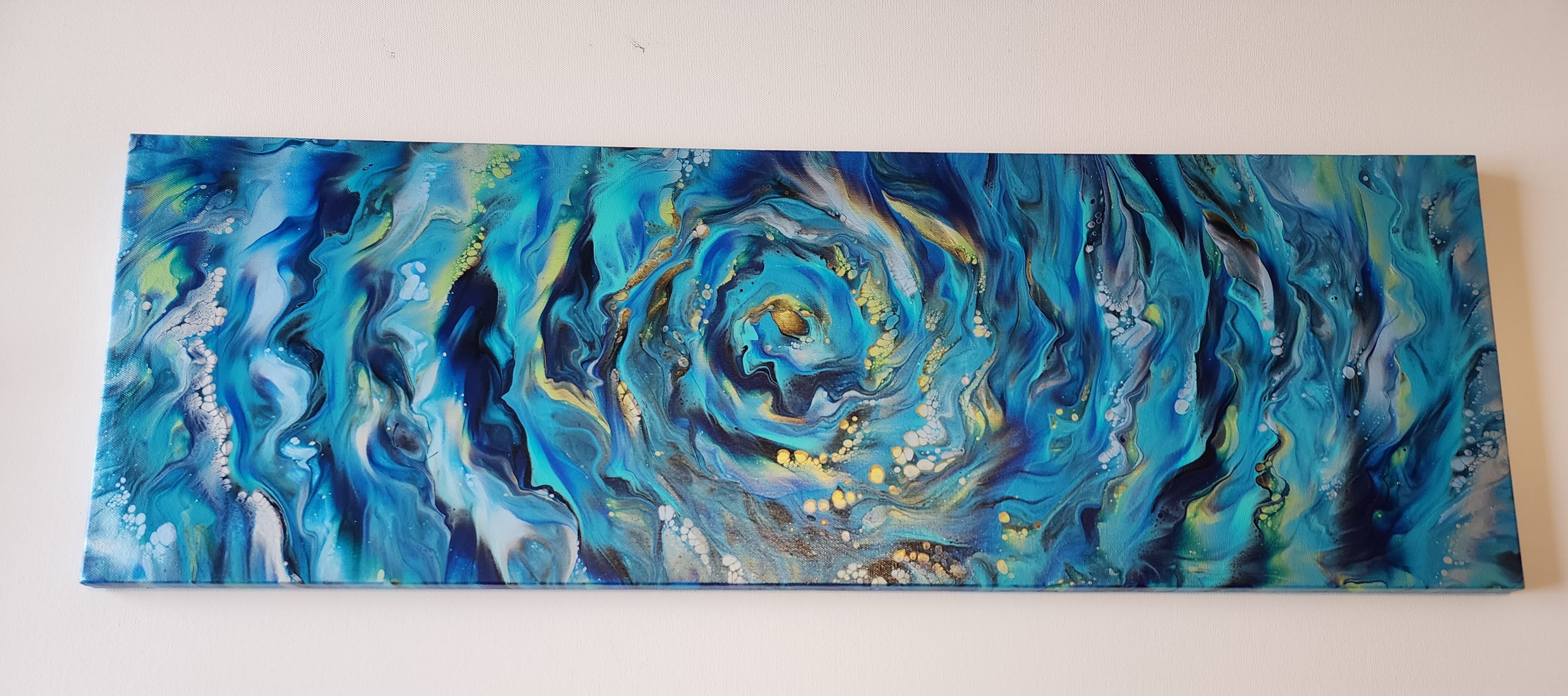 Ocean Turbulence - SINGLE PAINTINGS - Husky Love Acrylic Art
