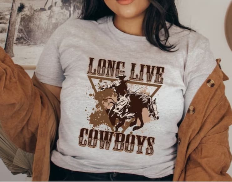 Long live Cowboys,custom Cowboys shirt. Men's T-Shirt