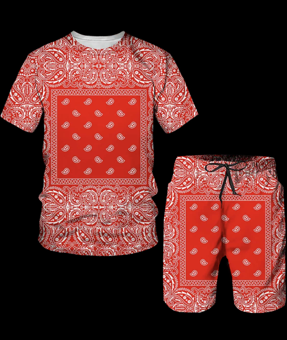 MAN Official Bandana Print T-Shirt & Short Set