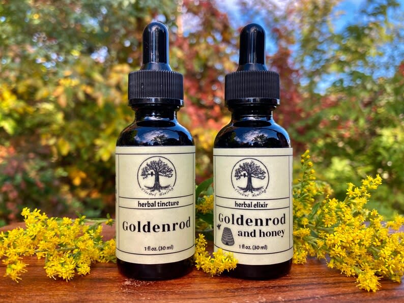 Wild Grown Goldenrod Tincture or Elixir Tinctures and Elixirs