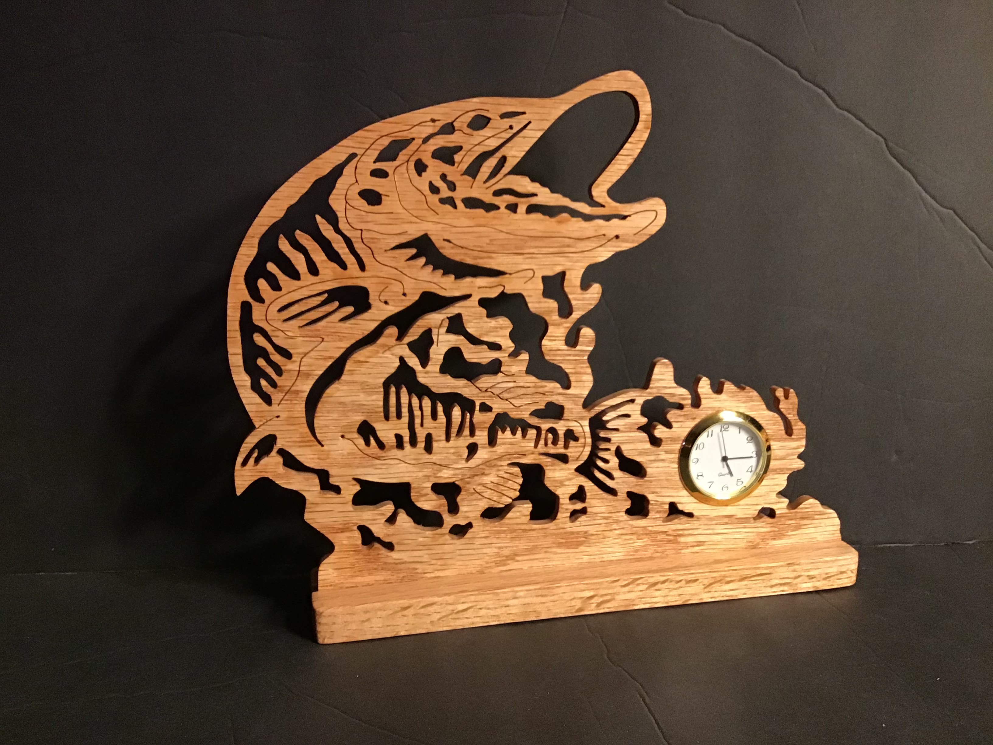 Fish Clock - Clocks - Barretts’ Unique Wooden Gifts | Handmade Wooden ...