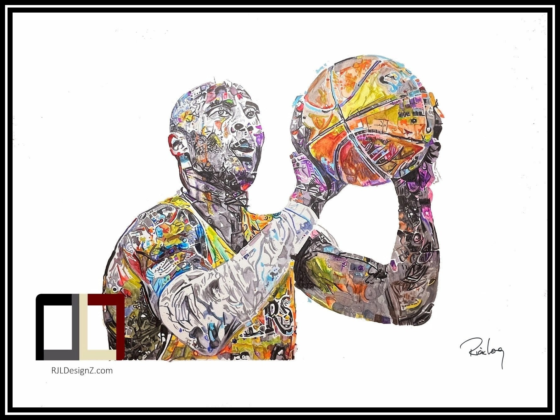 One With the Game - Kobe Bryant portrait art - Limited Edition