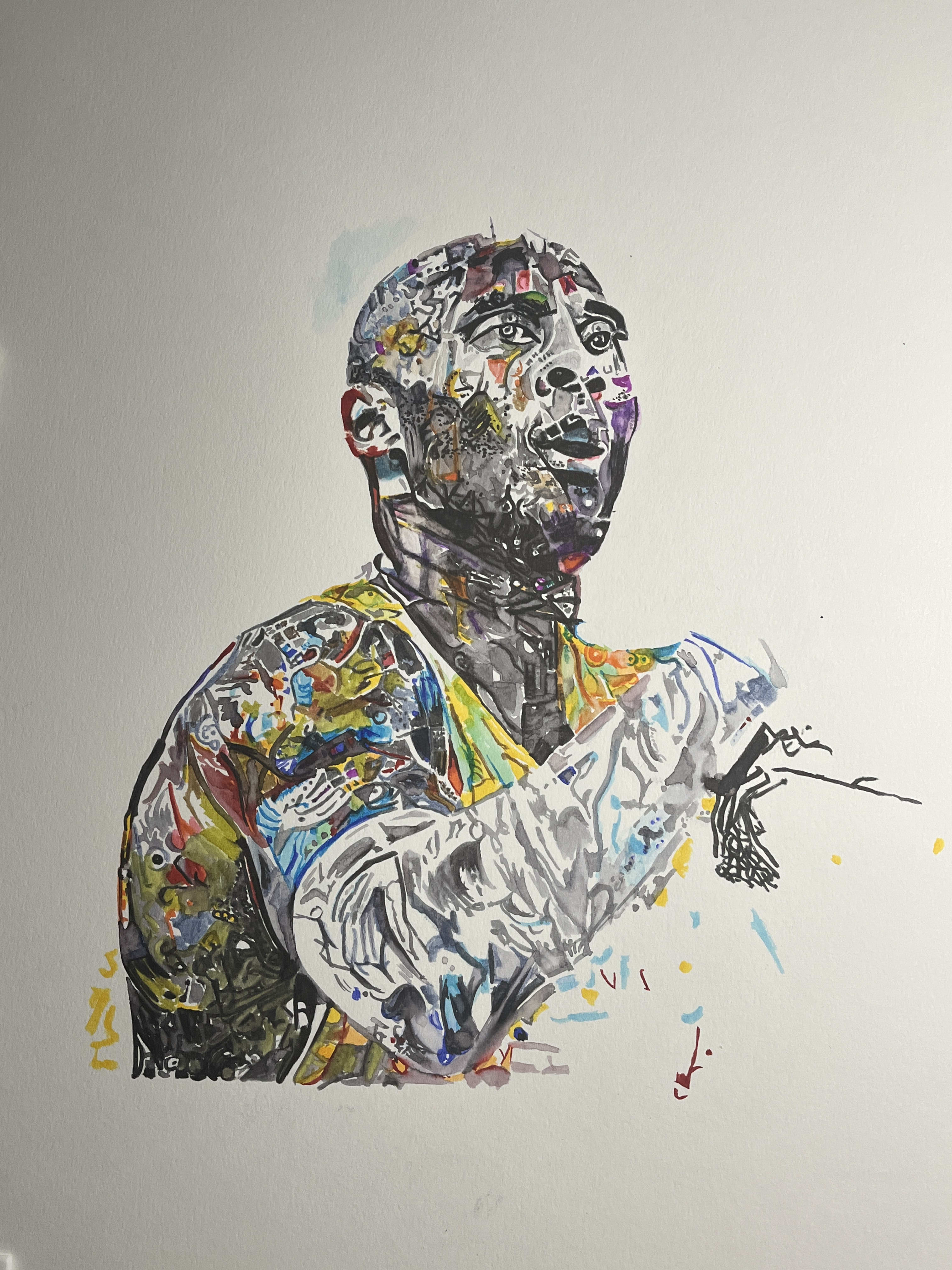 One With the Game - Kobe Bryant portrait art - Limited Edition