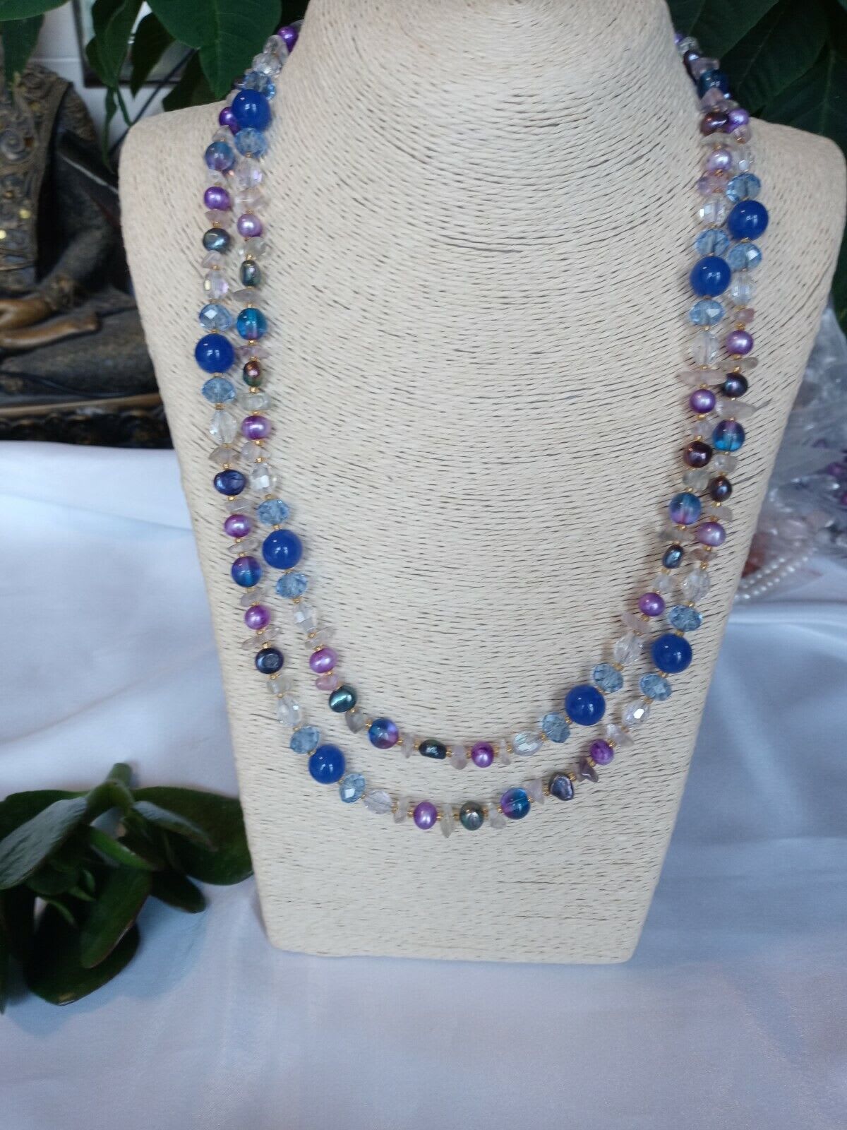 Womens Fine Faux Pearls Necklace - GEMSTONES, PEARLS and CRYSTALS NECKLACES  - Treasure of ANDES