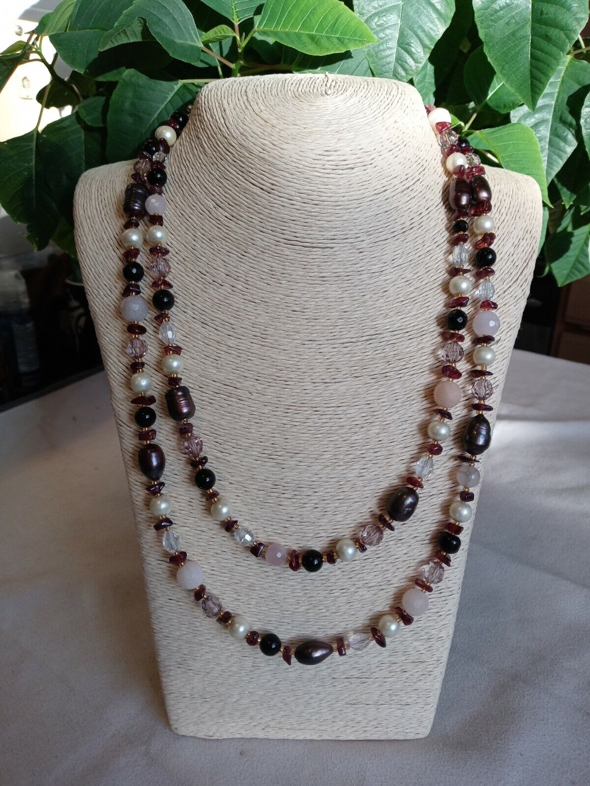 Womens Fine Faux Pearls Necklace - GEMSTONES, PEARLS and CRYSTALS NECKLACES  - Treasure of ANDES