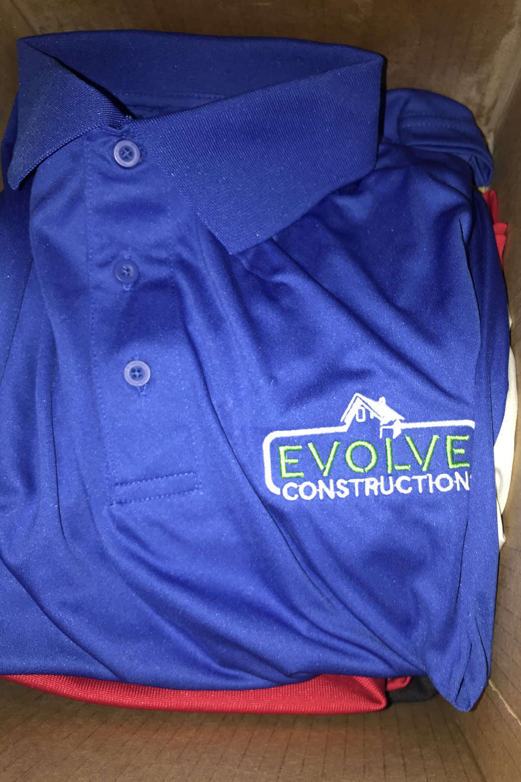 Pull Over Company Embroidered Logo Short Sleeve Available