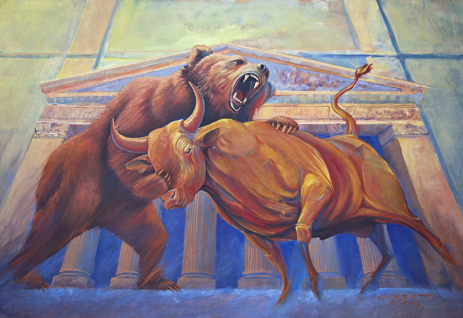 Bull Vs Bear A Stock Market Battle In 3d Illustration Background, Bull  Market, Bear Market, Bullish Background Image And Wallpaper for Free  Download