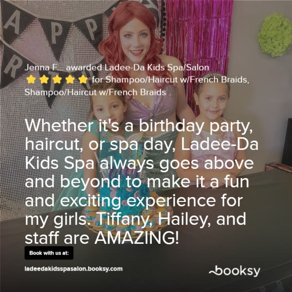 Wet Spray Hair Cut (Boy or Girl) - Salon - LaDee-Da Kids Spa | Spa, Salon  and Party Center for Kids | Clearwater