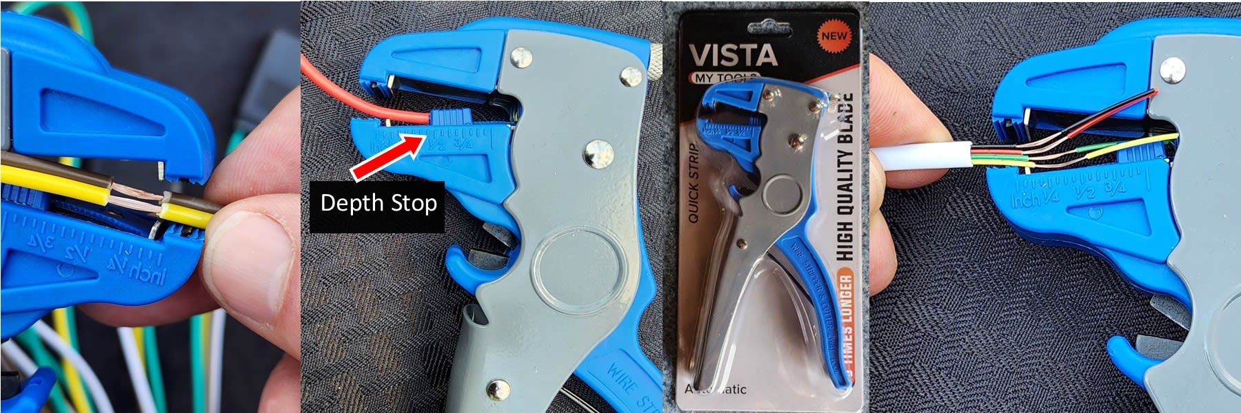 Quick Strip Self Adjusting Wire Stripper Hytech Marketing LLC Best Wire Stripper in Ohio