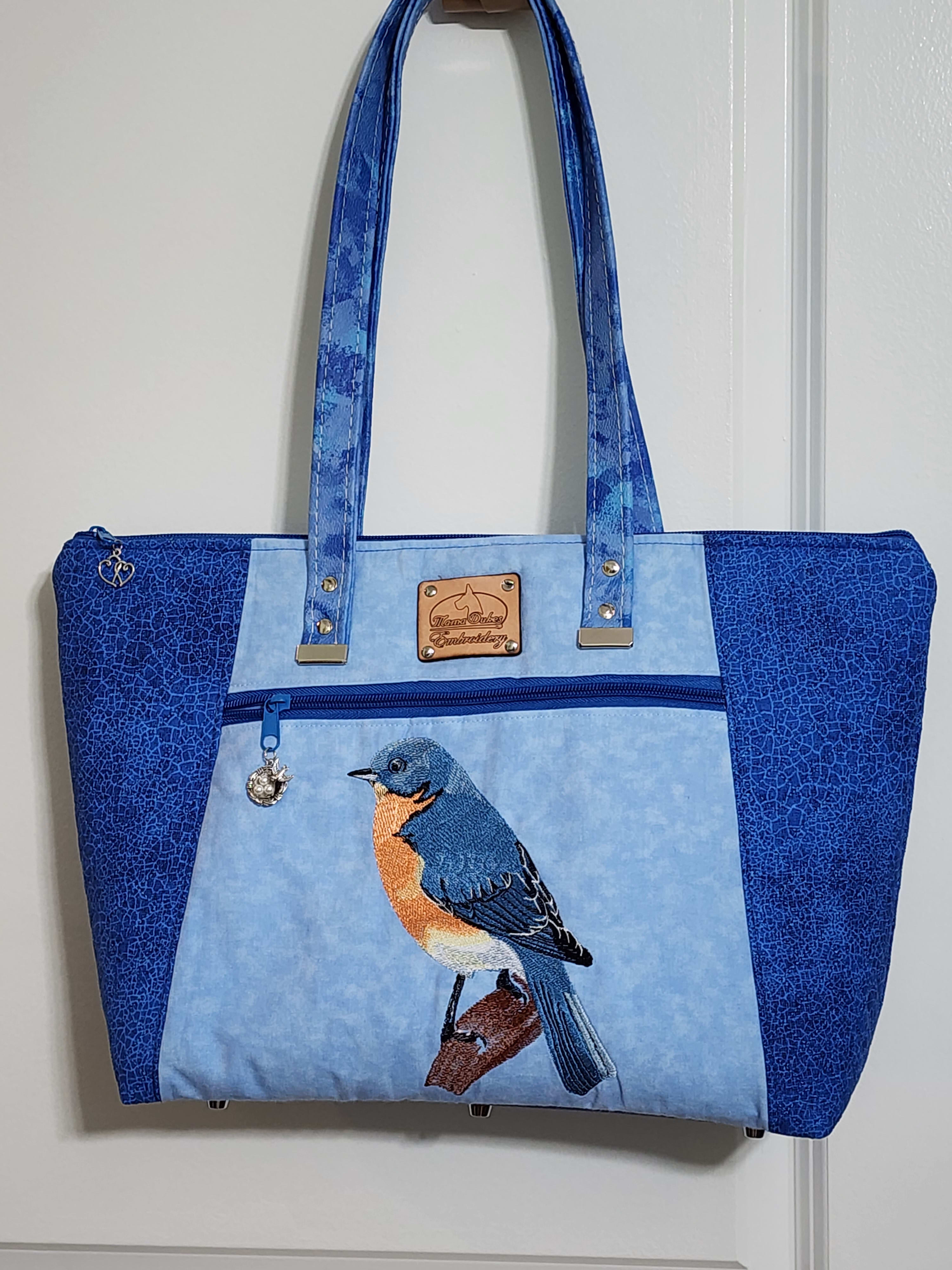 Pink And Blue Animal Print Mama Tote Bag