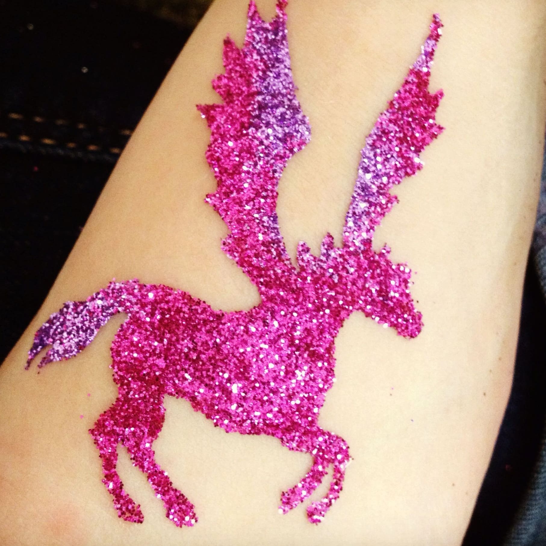 Temporary Glitter Tattoos San Bernardino County CA | Ooh La-La Face Painting