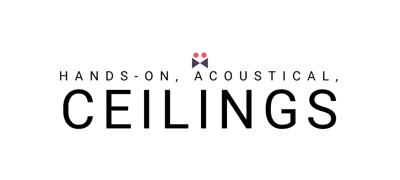 Hands On Acoustical Ceiling in Repair