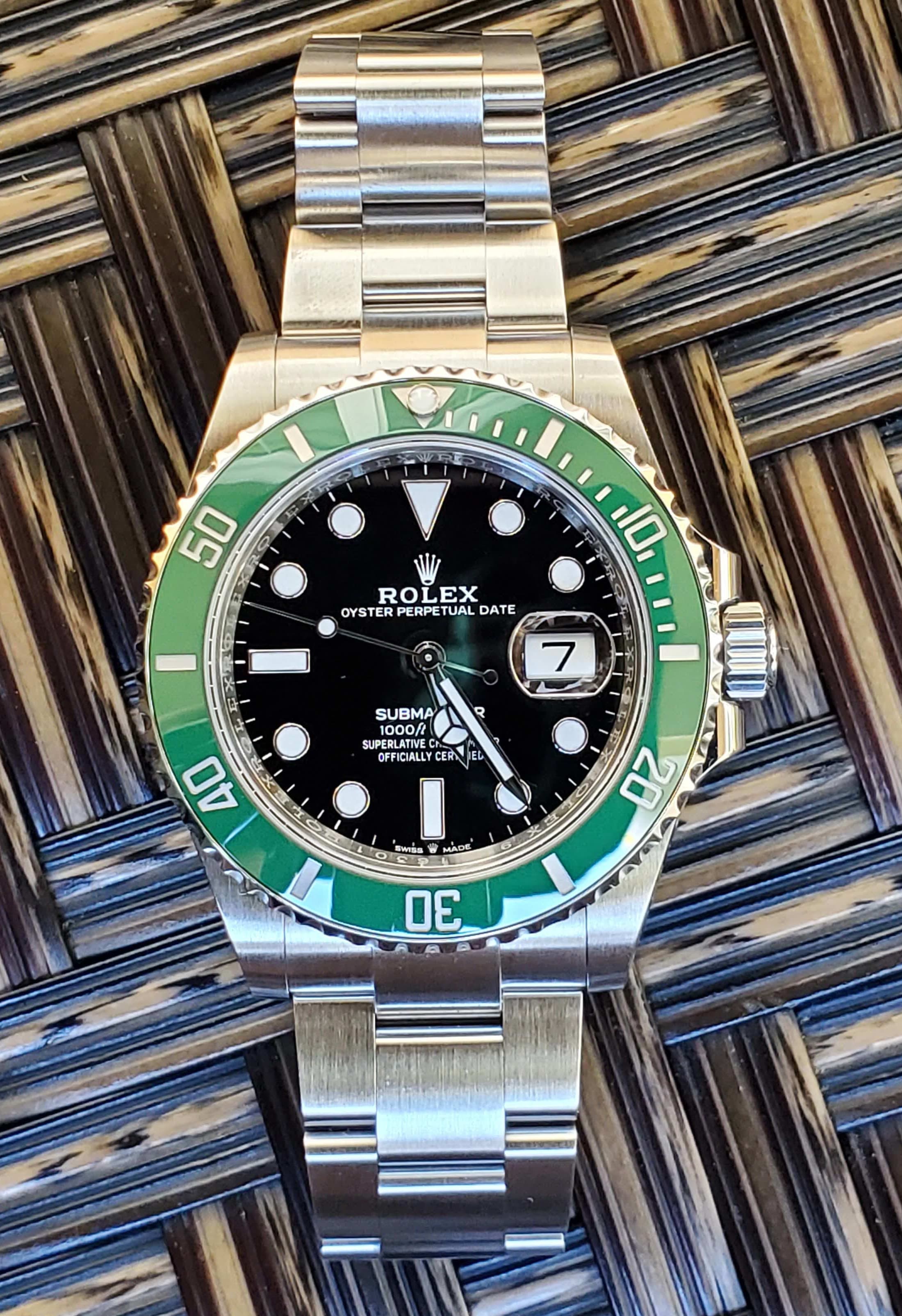 Rolex Submariner 126610LV Stainless Steel Black Dial & Green Ceramic Bezel  Oyster Bracelet Watch - Luxury Watches USA