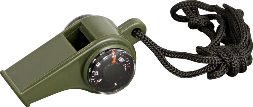 3 in 1 Outdoor Camping Hiking Emergency Survival Gear Whistle Compass  Thermometer