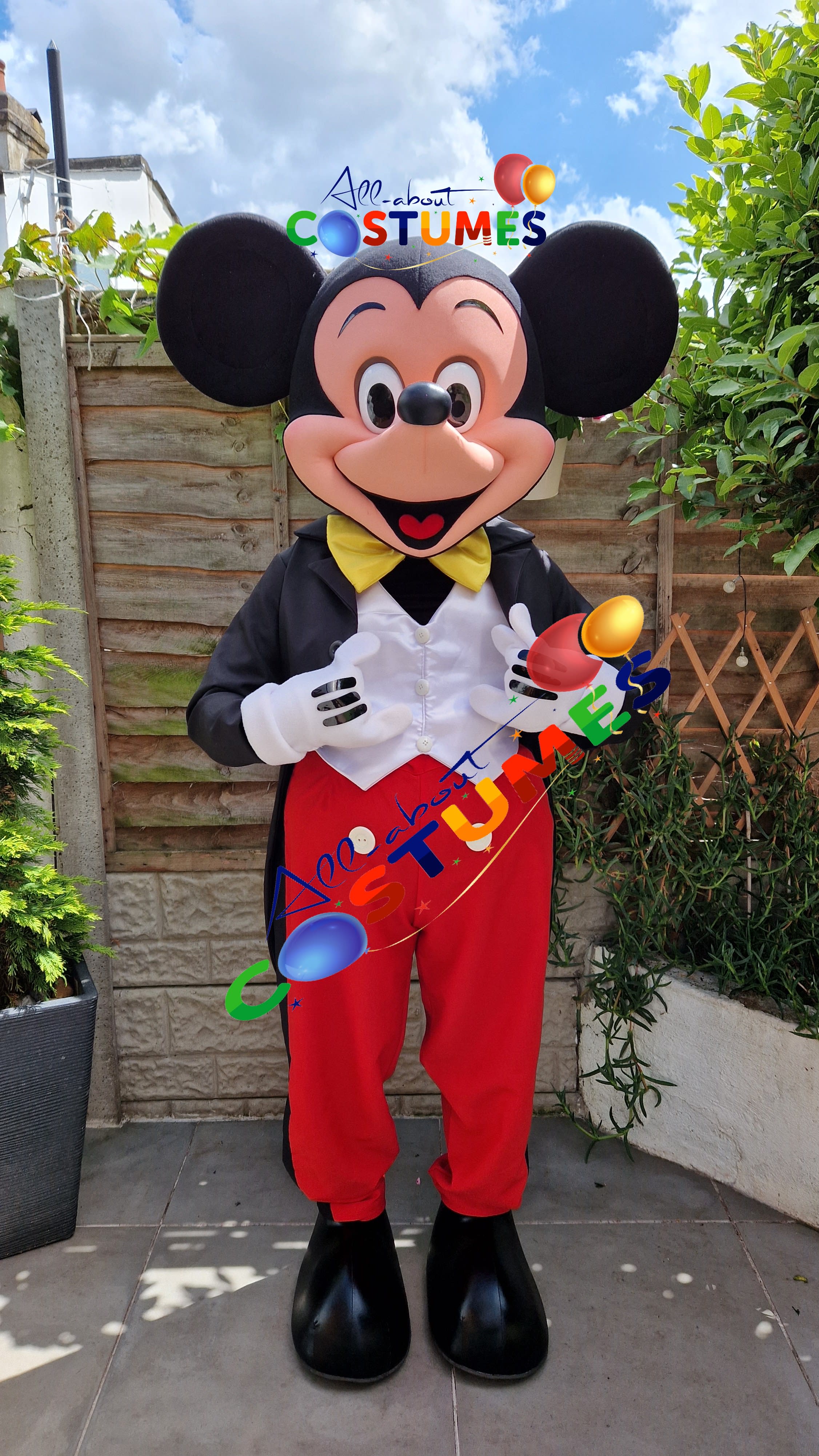 Neuf Mickey Mouse Adulte Costume Mascotte Disney Halloween Birthday Fête  Cosplay
