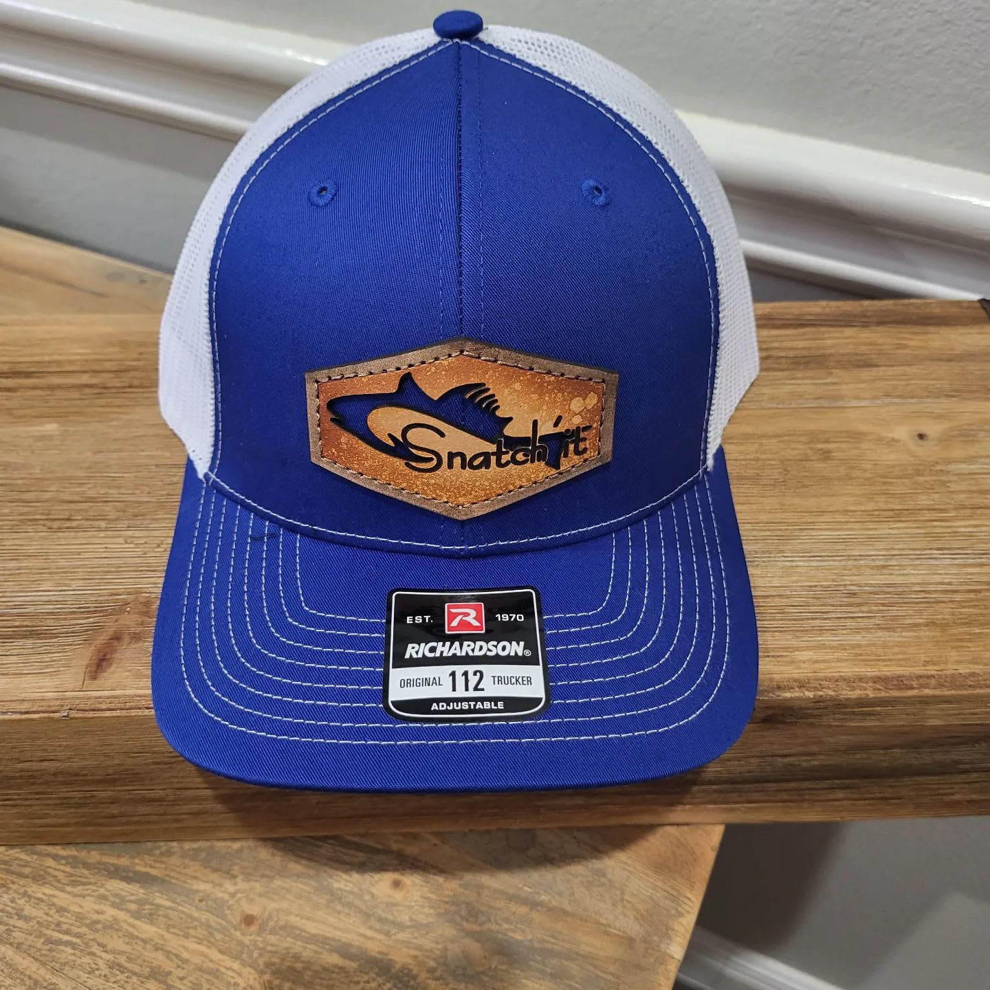 Red, Blue & White Sebring Premium Apparel Fishing Snatch\'it Hats Gear - Cap | | - Fishing