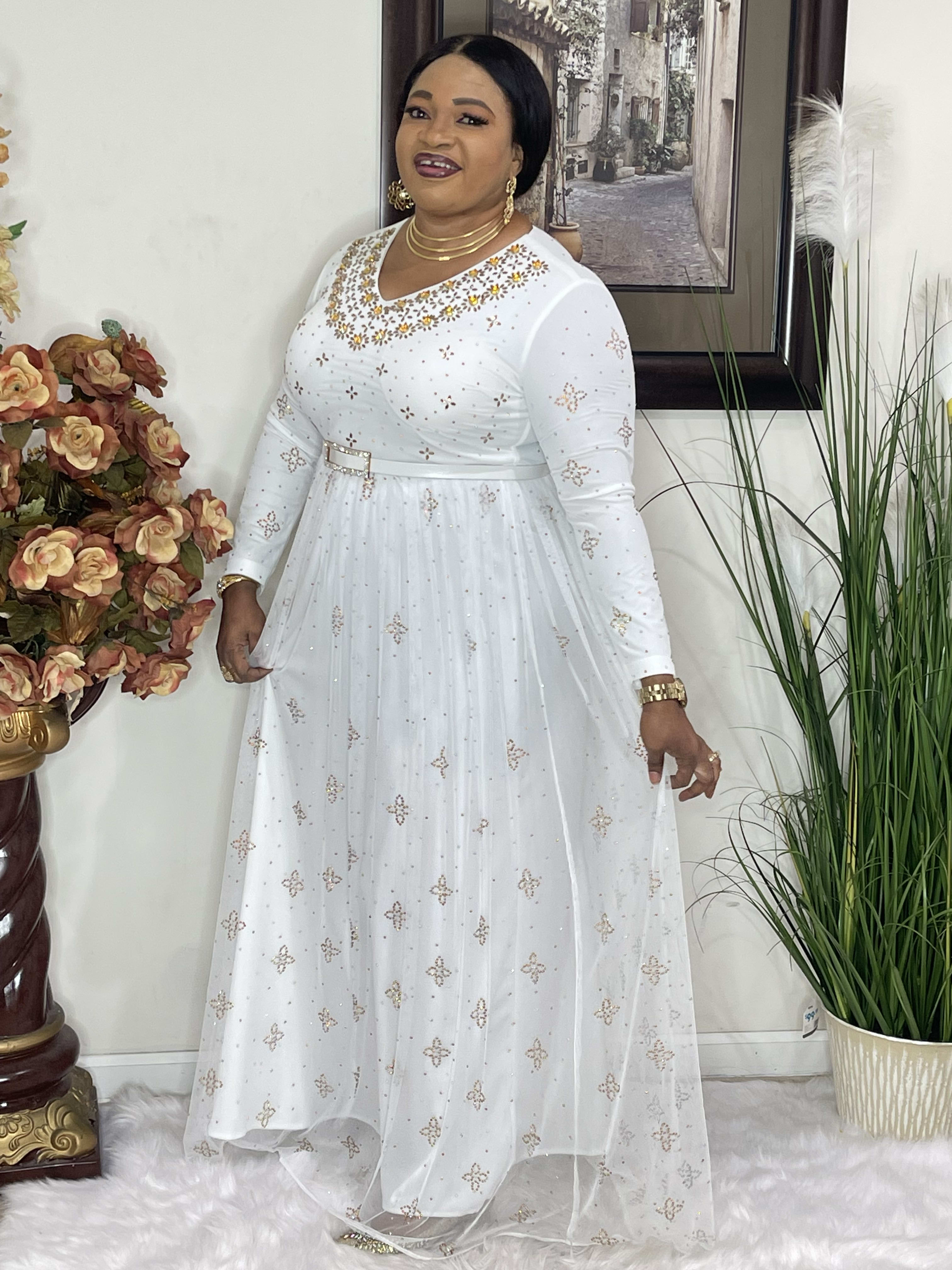 Luxury Dress With Stones - Dresses - BolyBee Fashion House, LLC | African  Clothing Store in Bowie