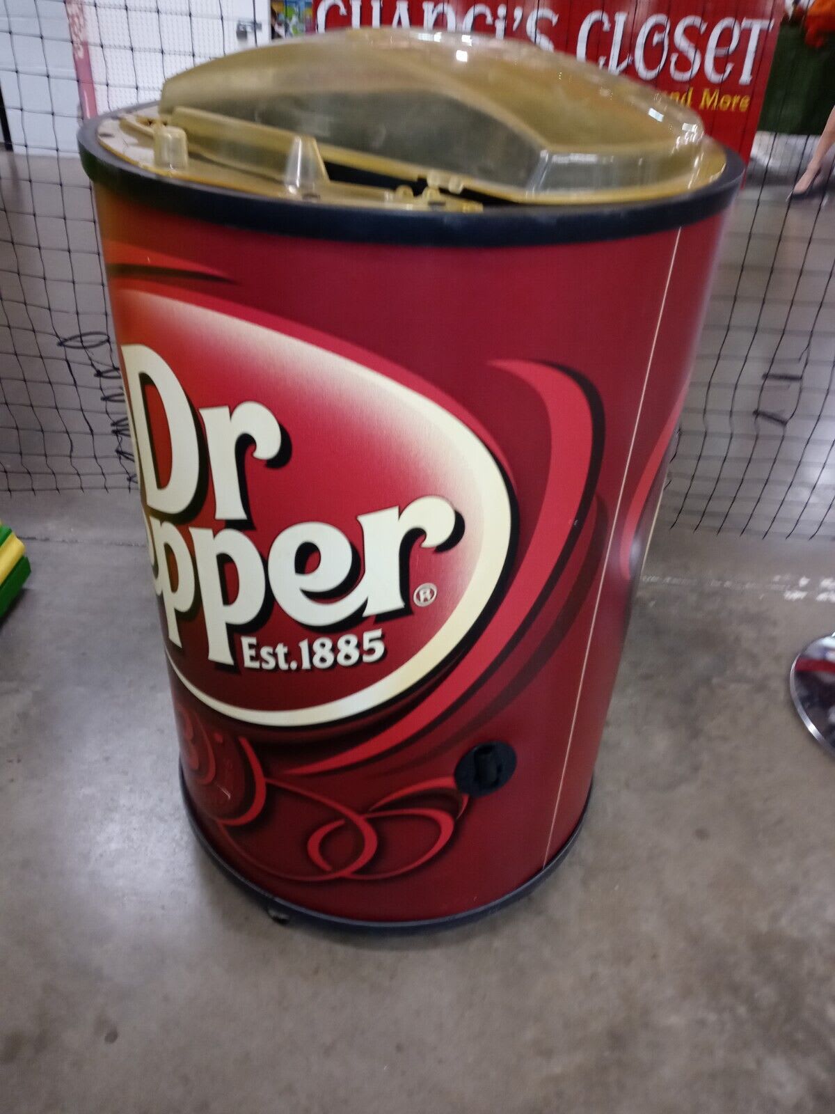 dr pepper barrel cooler