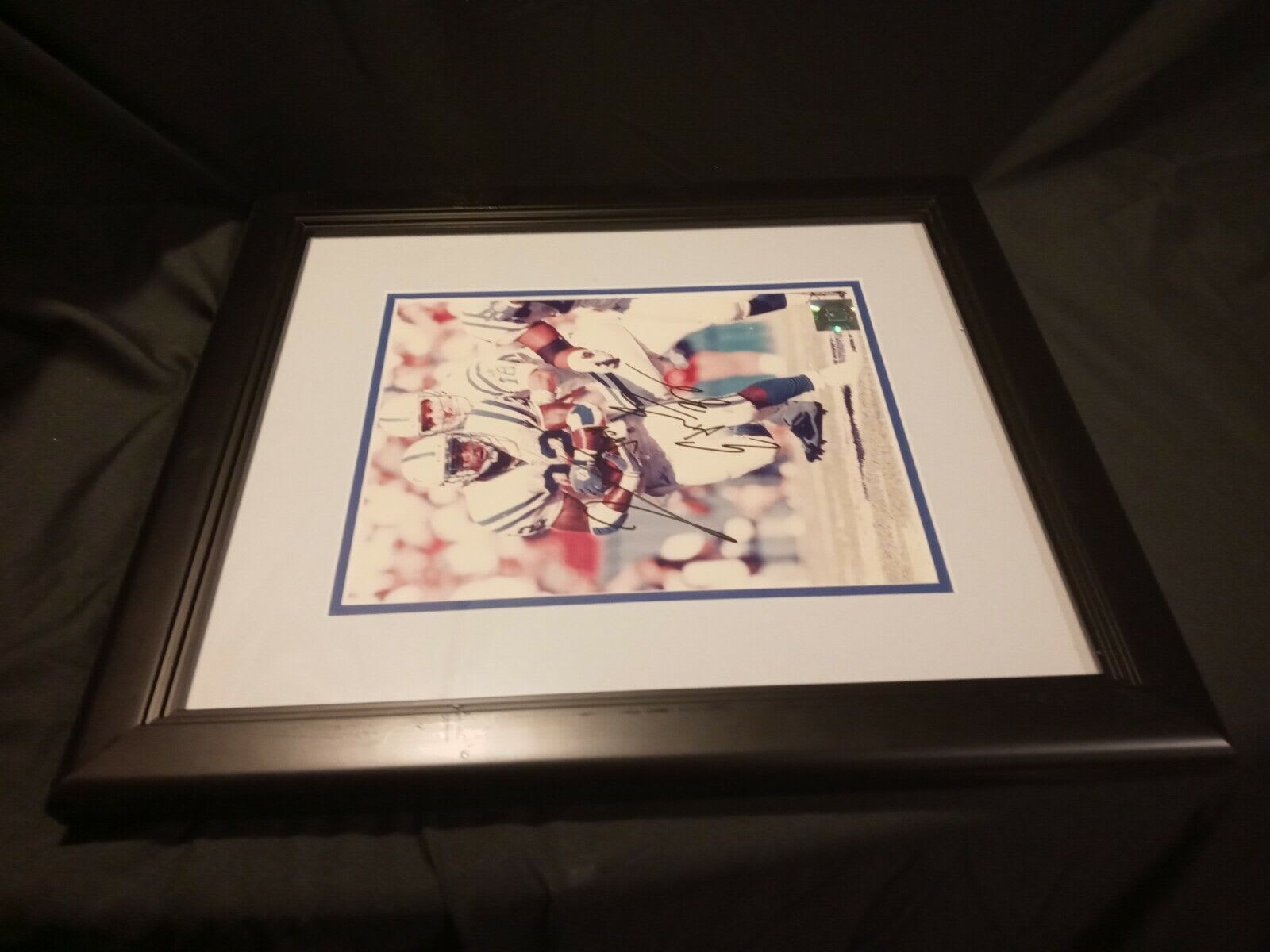 Peyton Manning / Edgerrin James Signed Framed 16X COA Mounted Colts  Autograph - Inscriptagraphs Memorabilia - Inscriptagraphs Memorabilia