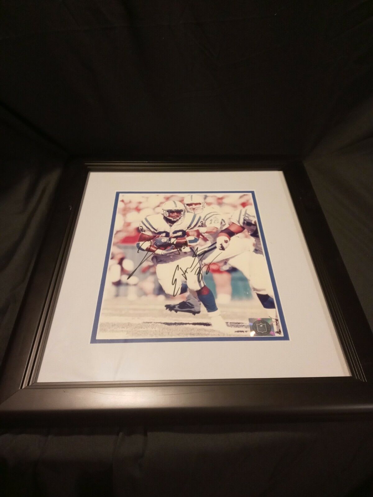 Peyton Manning Signed Framed 33x37 Jersey & Photo Display EDGE Colts