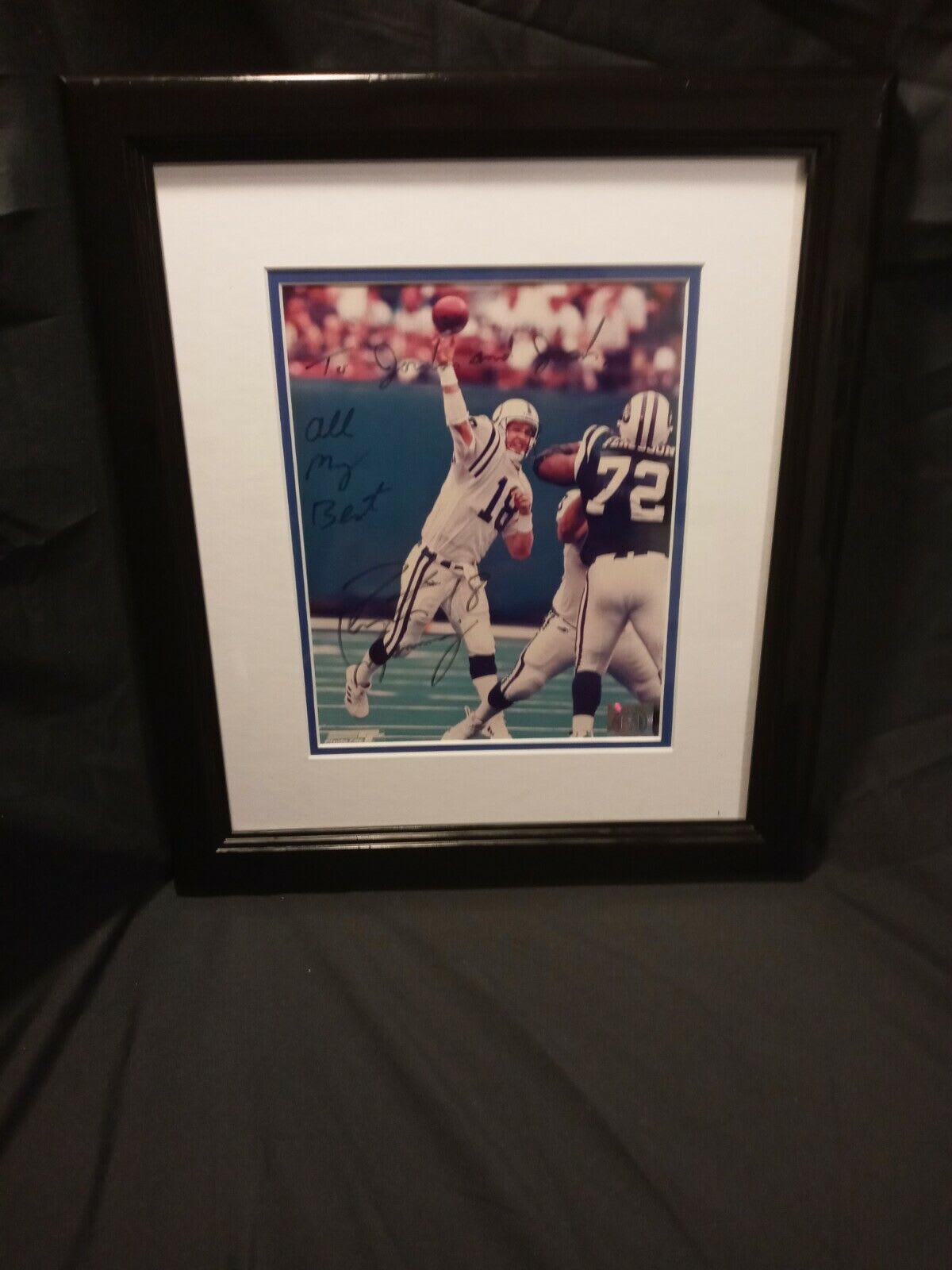 Bleachers Sports Music & Framing — Peyton Manning Autographed