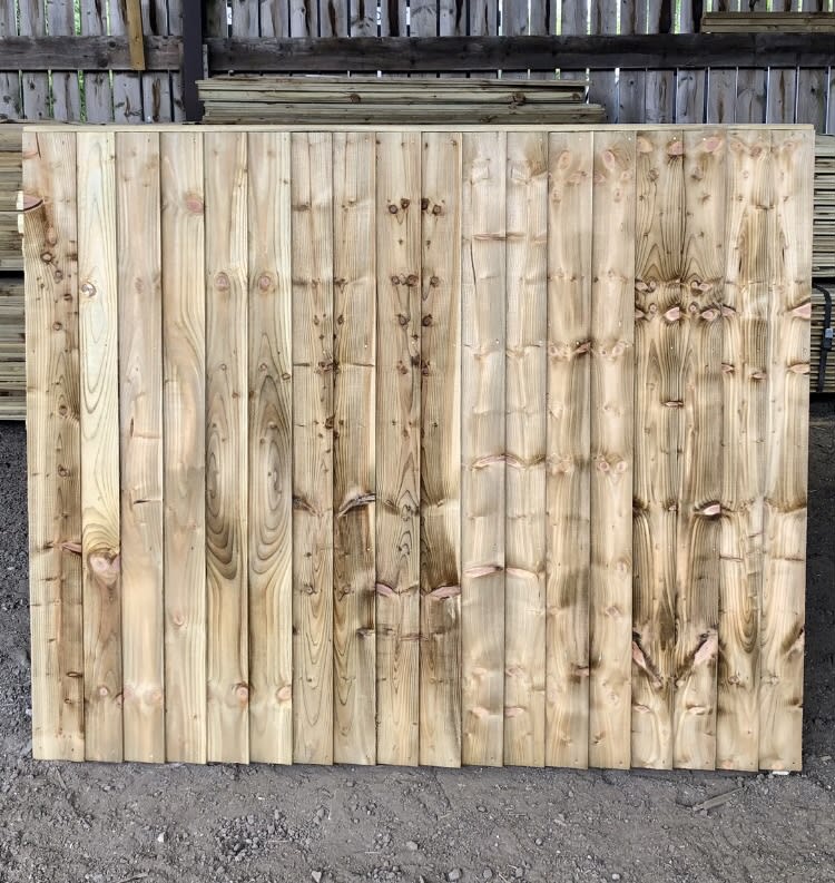 Standard Vertical Feather Edge Fence Panels Timber Fence Panels