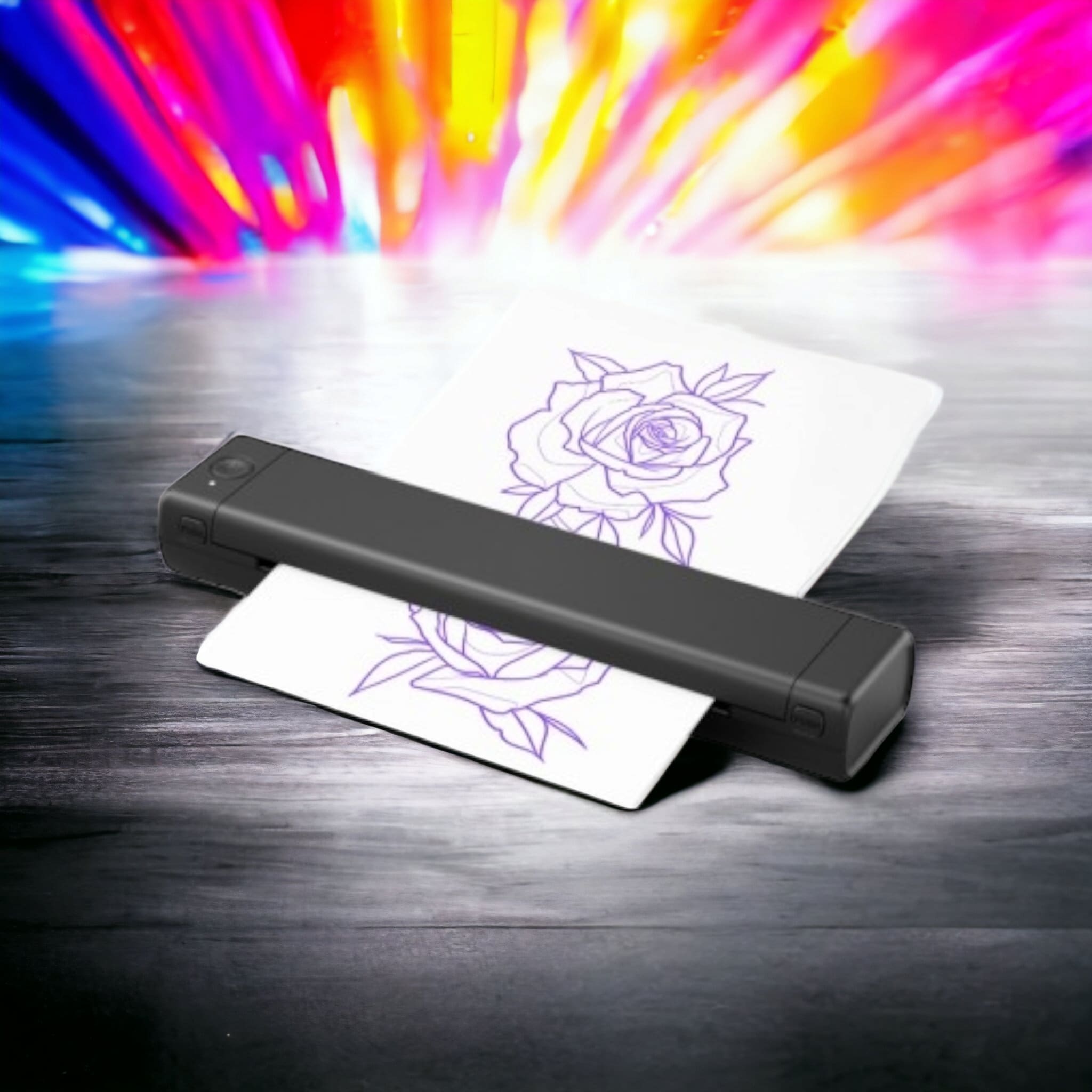 A4 Impresora térmica de tatuajes Bluetooth USB Tattoo Stencil Printer  compatible con teléfonos de computadora