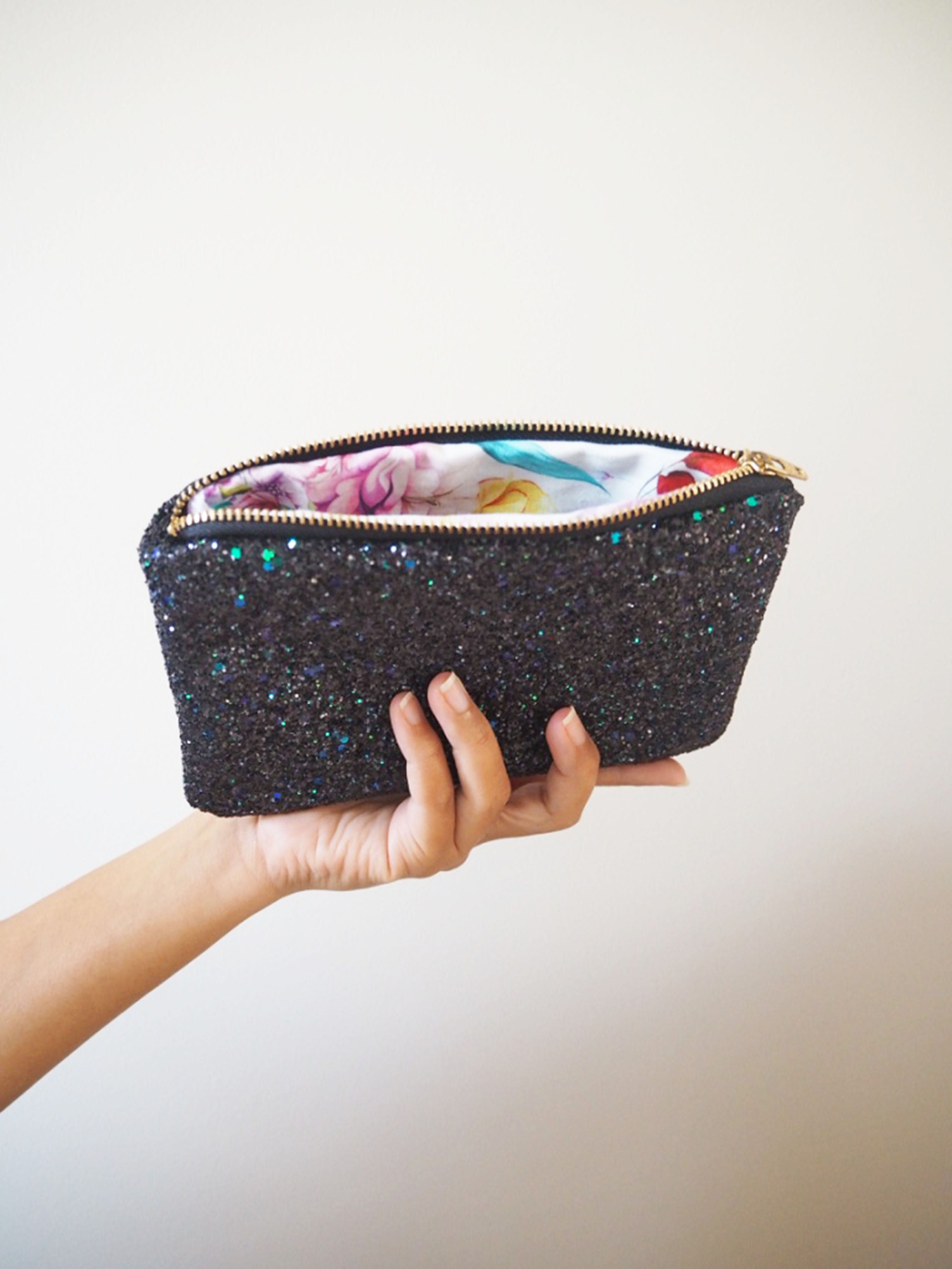 Black \u0026 Green Glitter Makeup Bag - Accessories - Smiles and Joy | Gift  Store and Podcast | Puyallup, image size:3200x4266