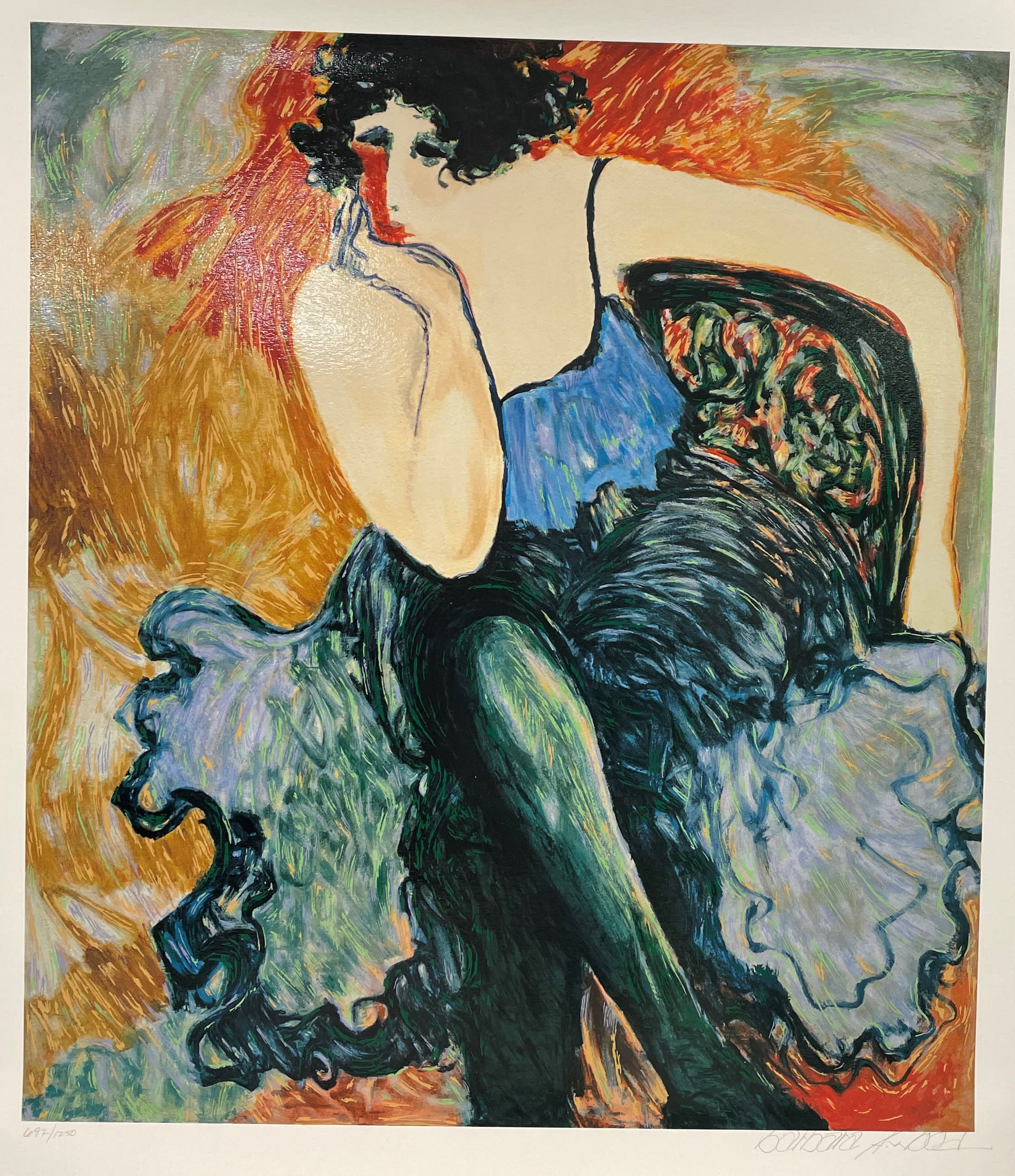 絵画 Barbara Wood Limited Edition Barbara Wood Serigraph 