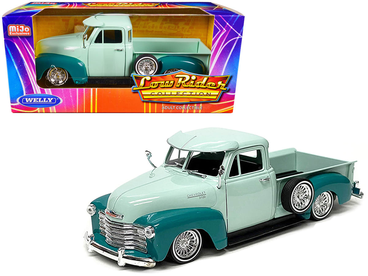 1953 Chevrolet 3100 Pickup Truck Lowrider Light Green and