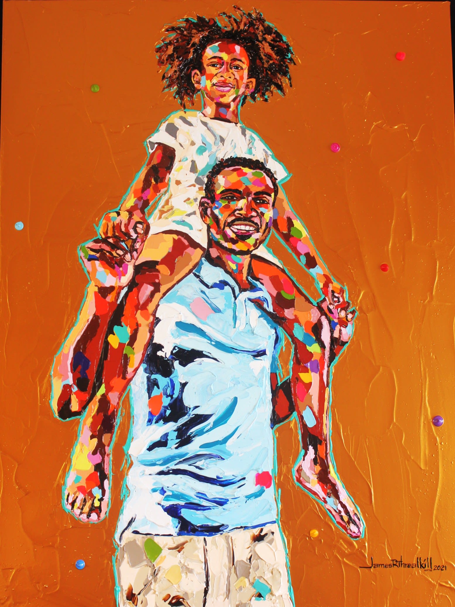 "Daddy Daughter Time" - Lifestyle Portraits - James Threalkill Arts