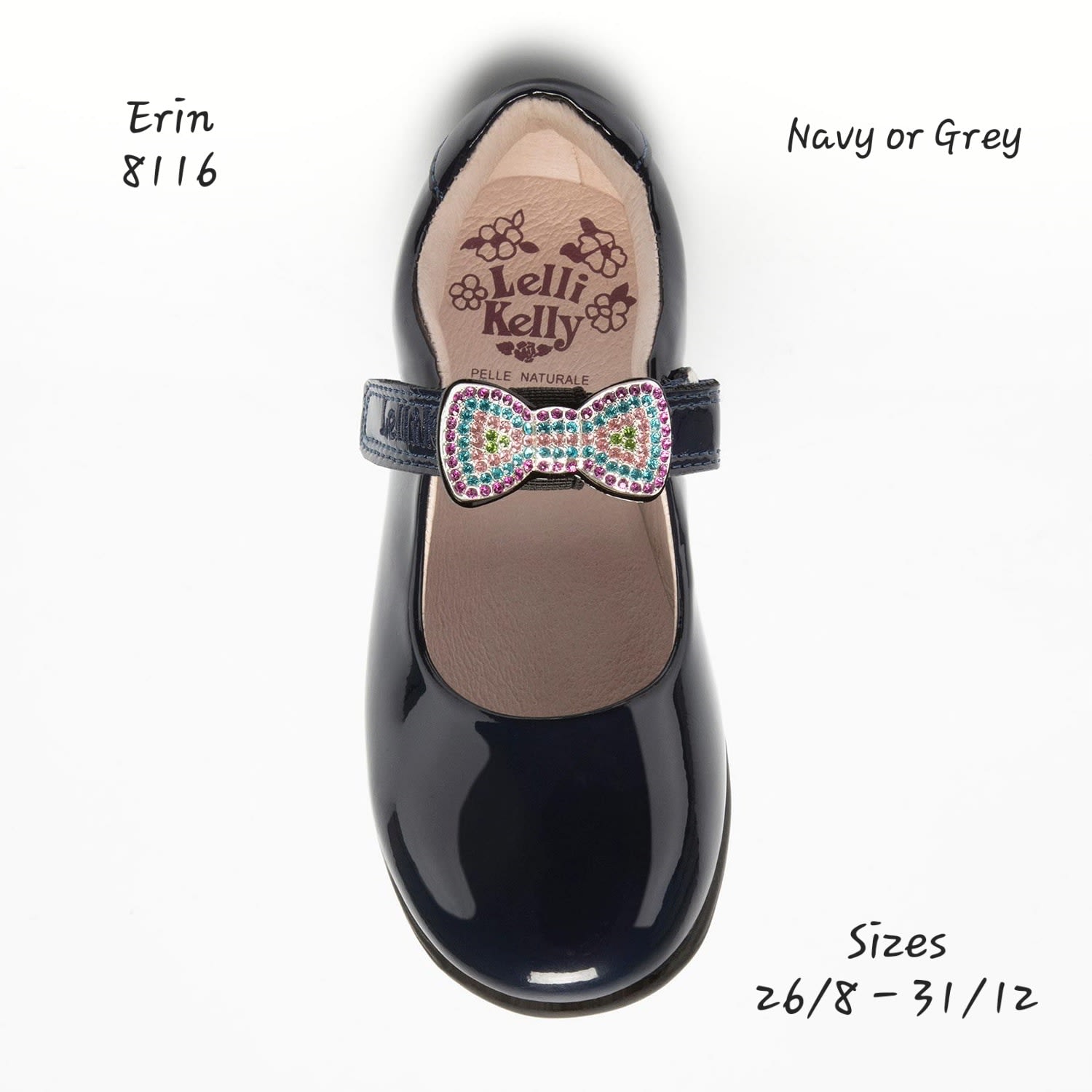 Lelli Kelly Erin 8116 NAVY Bow School Shoe Lelli Kelly School Shoes