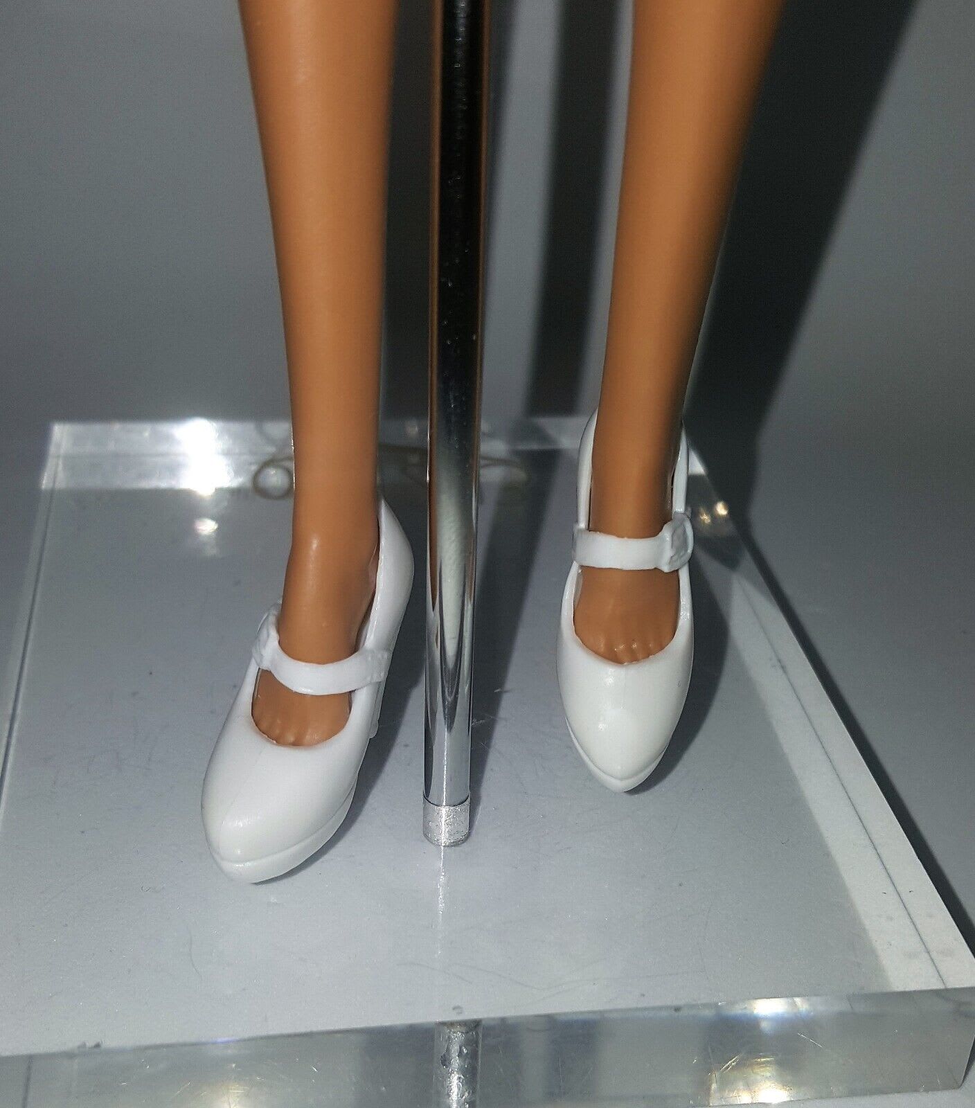 White discount barbie shoes