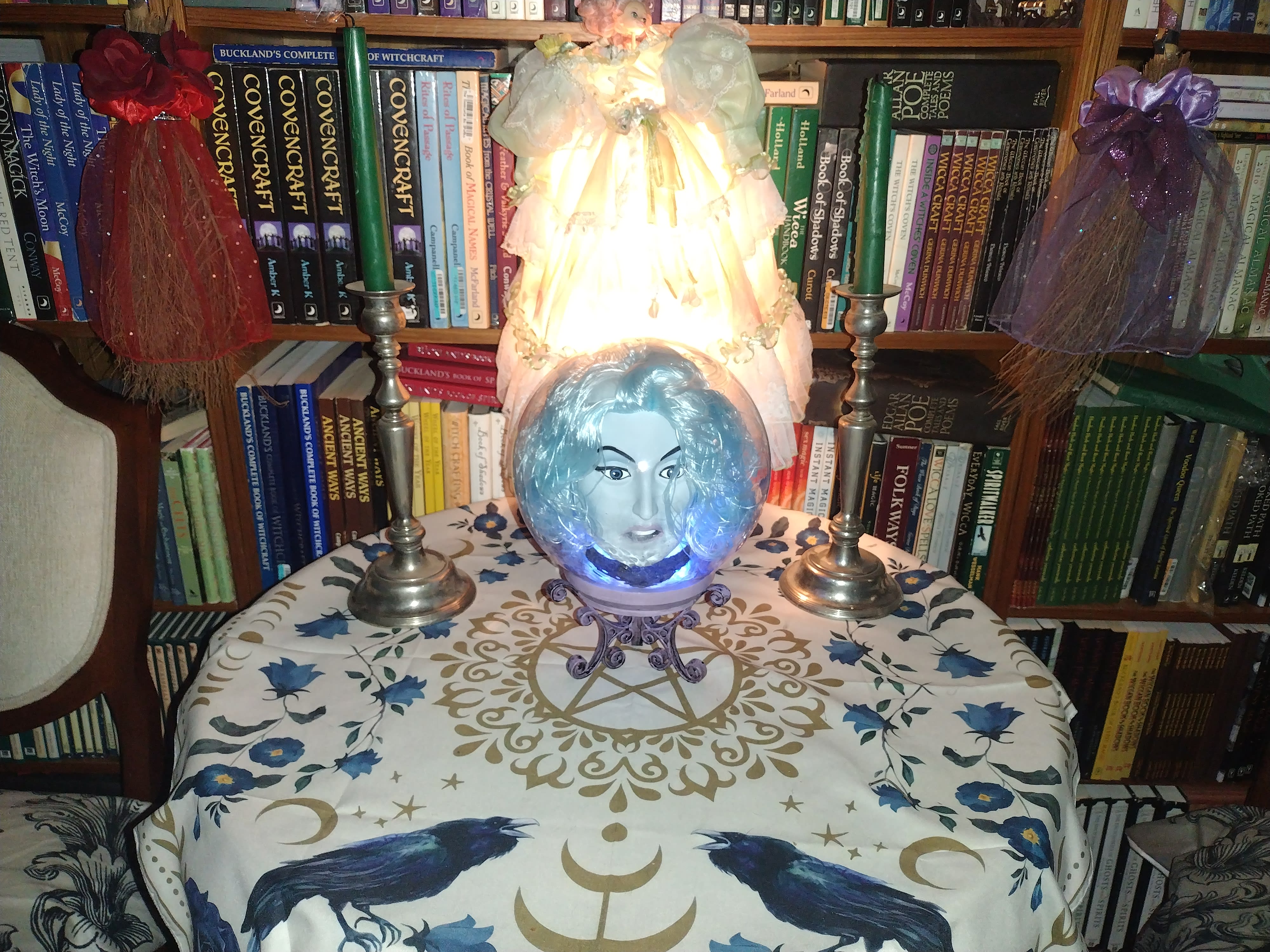 Madam leota Animated crystal ball talks and buy moves Haunted mansion