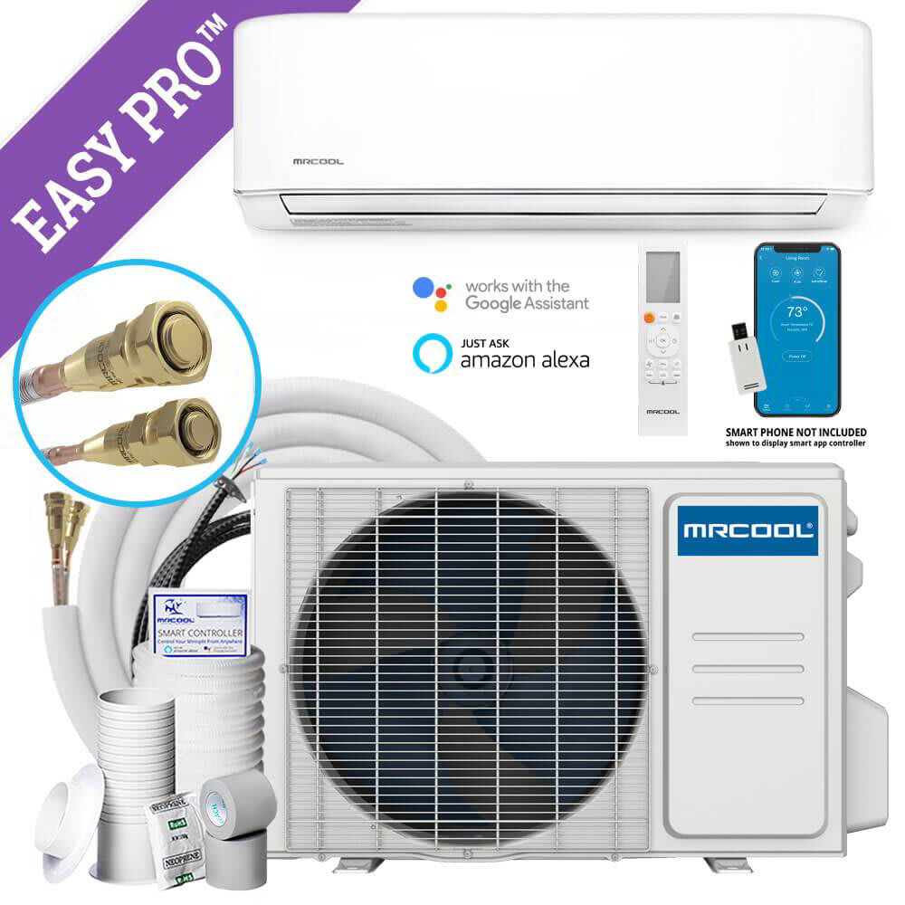 MRCOOL DIY Easy Pro 9K 9,000 BTU 20 SEER Ductless Mini Split Air ...