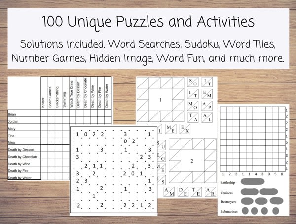 Mind bending variety puzzles - Adult Activity PDF Printables - Tamara L Adams Publishing | Books ...